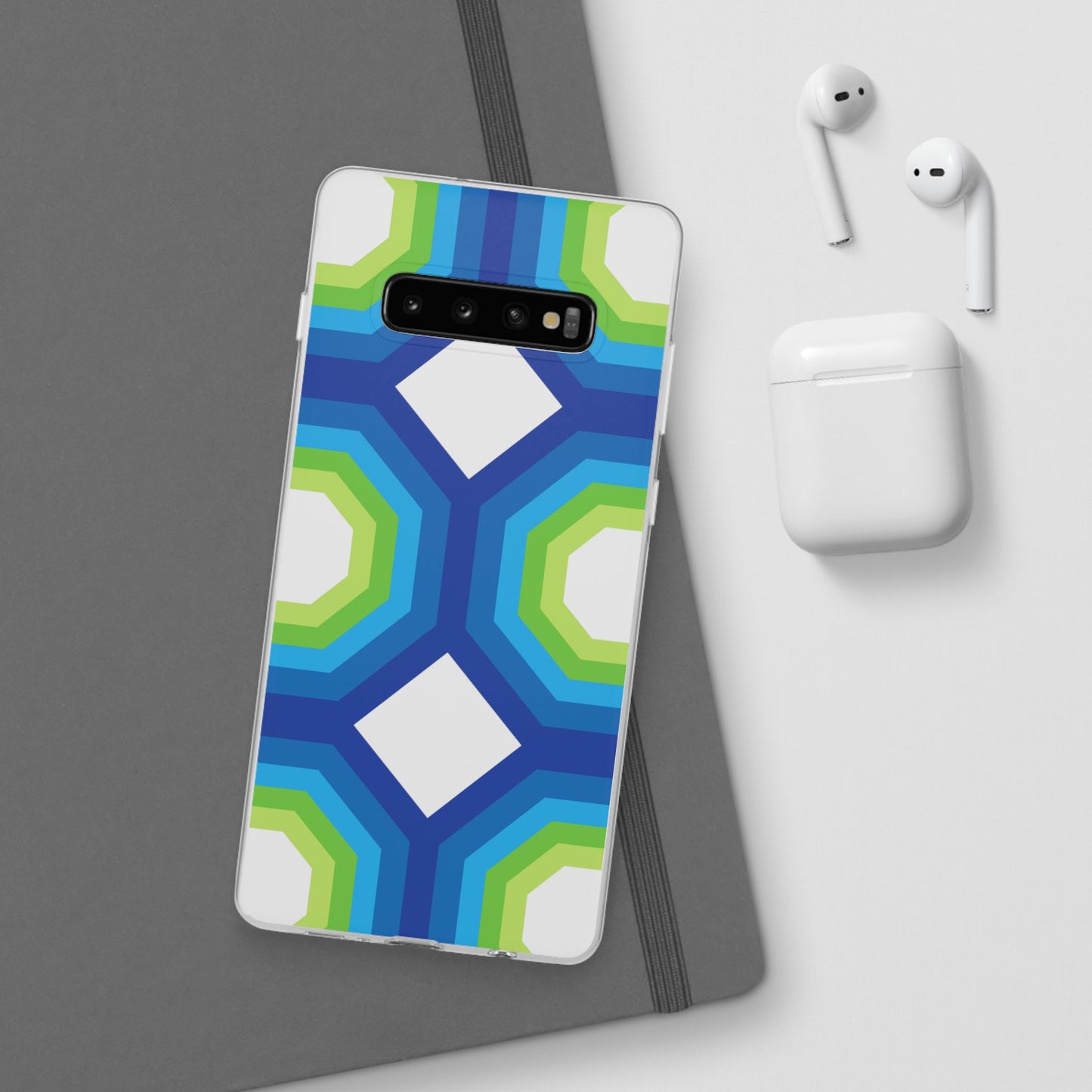 Stylish Geometric Phone Case, Flexible Phone Cover, Unique Modern Design, Perfect Gift, Trendy Accessory, Eco-Friendly Case