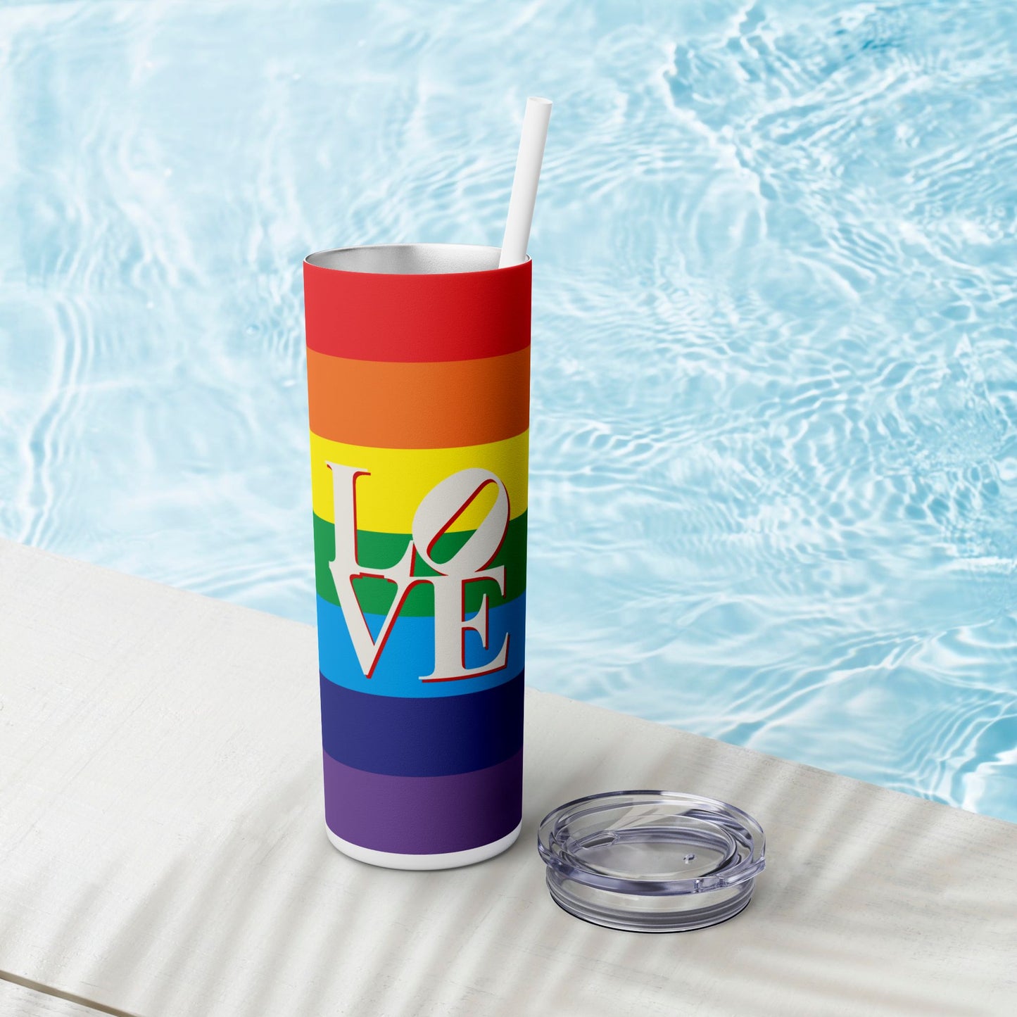 Vibrant. Versatile. Totally Sippable. – 20 oz Skinny Travel Tumbler with Straw