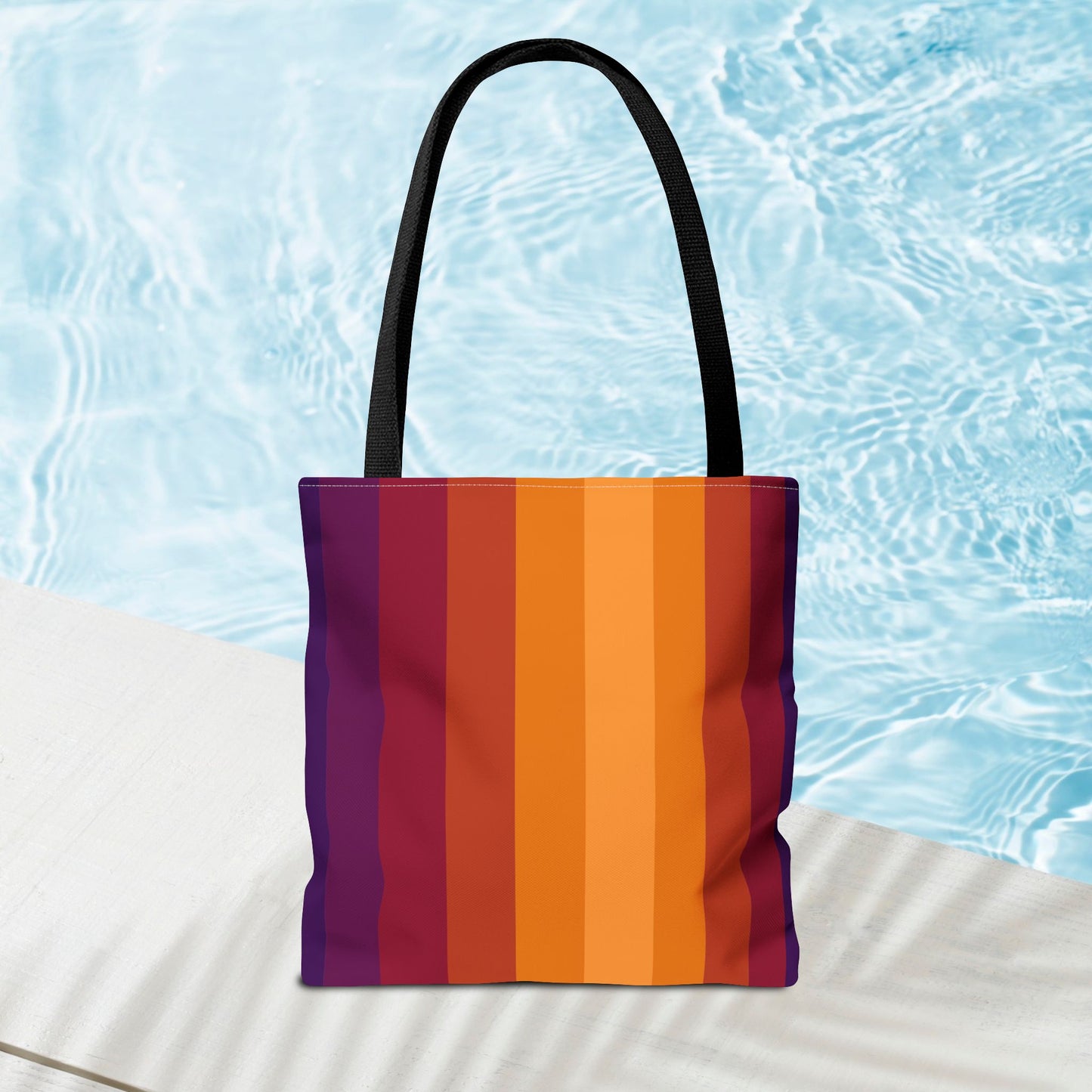 Geometric Art Tote Bag – 3 sizes | Bold lines. Vivid color. Retro with a modern twist.