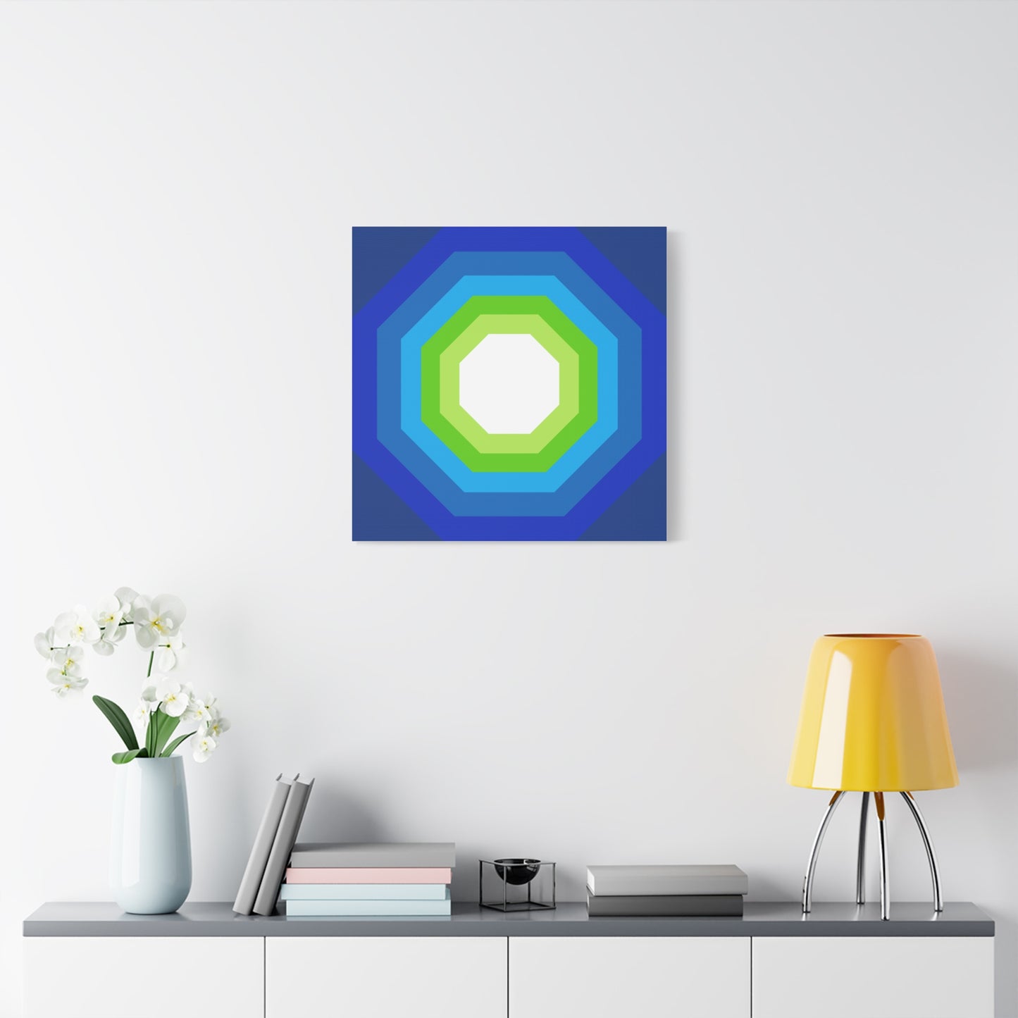 Modern Geometric Canvas Art | Bold Colors, Clean Lines, Creative Energy