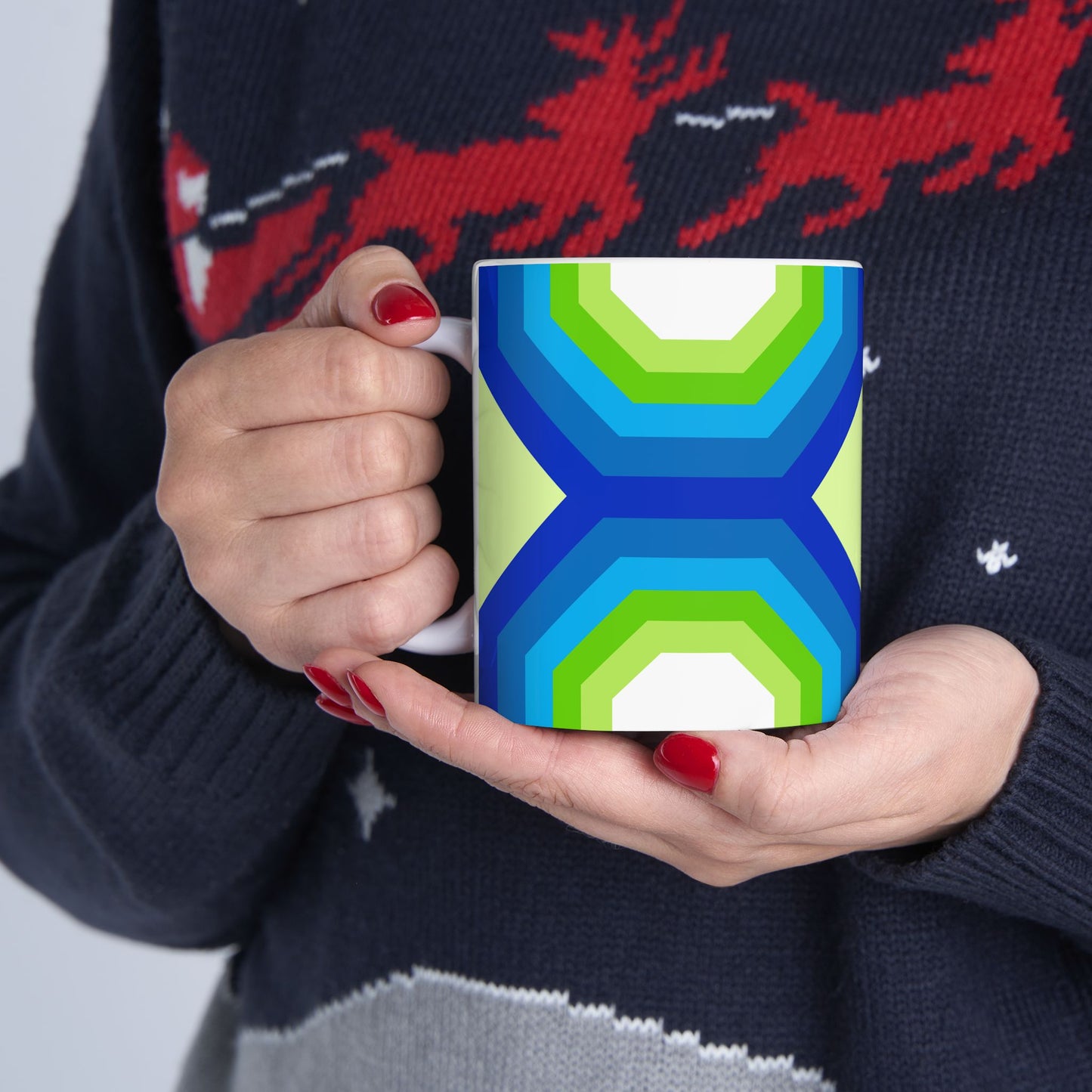 Geo Art Mug – Bold Color, Daily Joy