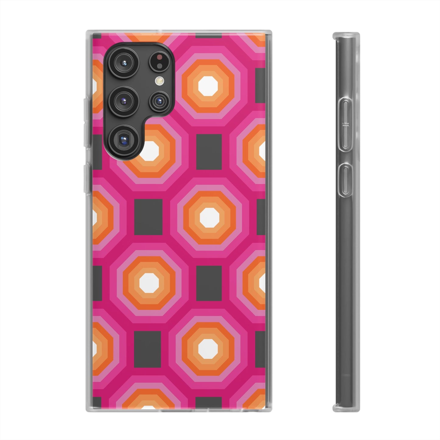 Stylish Geometric Phone Case, Flexible Phone Cover, Unique Modern Design, Perfect Gift, Trendy Accessory, Eco-Friendly Case