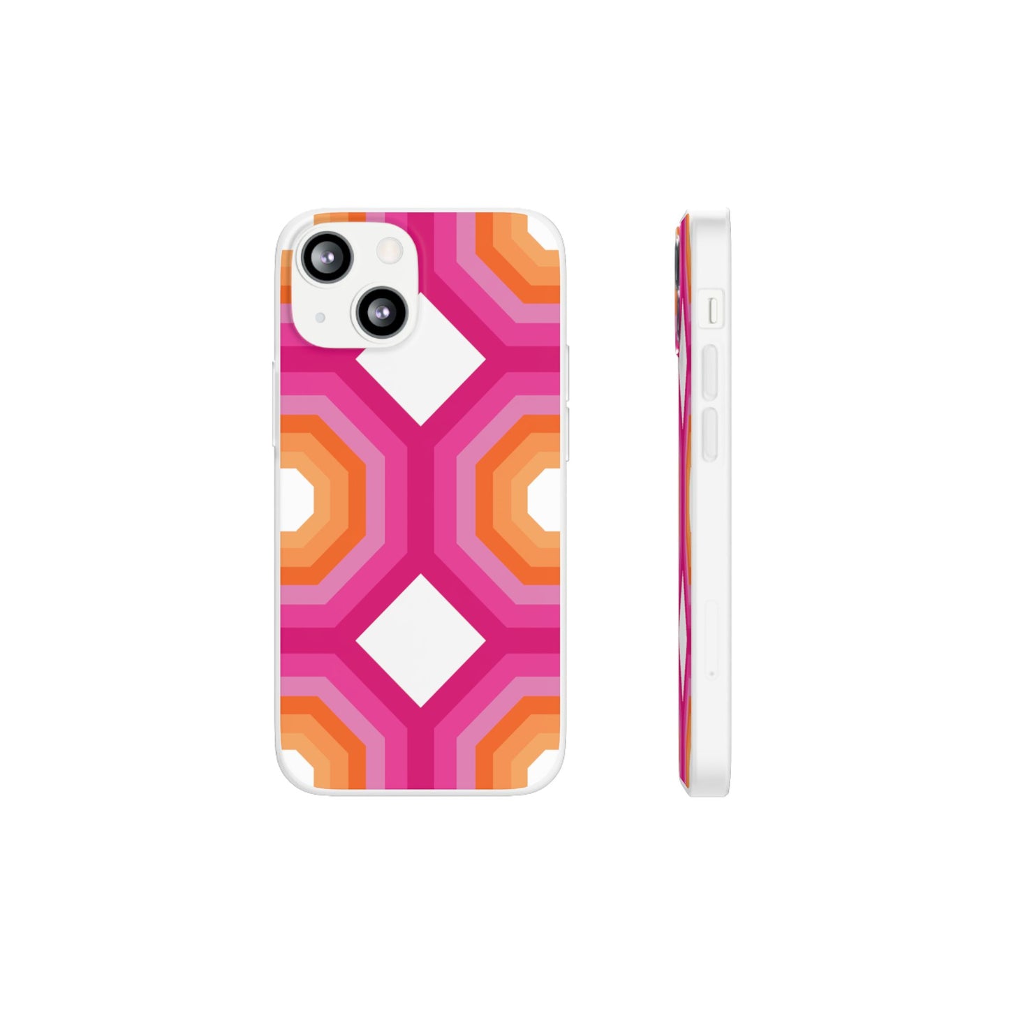 Stylish Geometric Phone Case, Flexible Phone Cover, Unique Modern Design, Perfect Gift, Trendy Accessory, Eco-Friendly Case