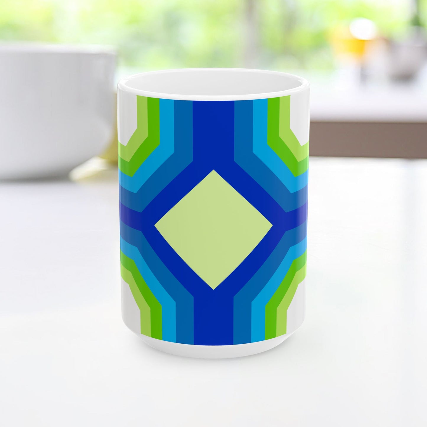 Geo Art Mug – Bold Color, Daily Joy