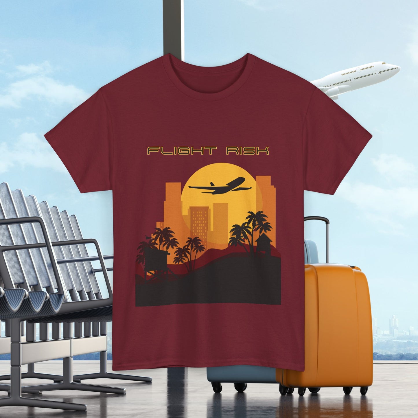 Flight Risk Unisex Tee, Travel Lover dreamy T-Shirt, Adventure Shirt, Wanderlust