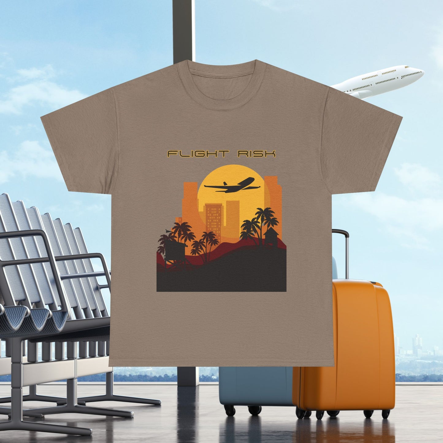 Flight Risk Unisex Tee, Travel Lover dreamy T-Shirt, Adventure Shirt, Wanderlust