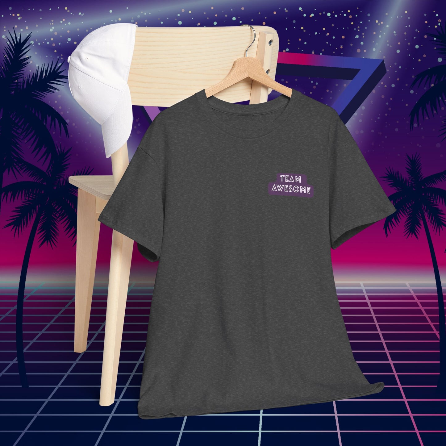 Let’s Get Physical – Join Team Awesome Retro 80s Tee - Unisex Cotton T-Shirt