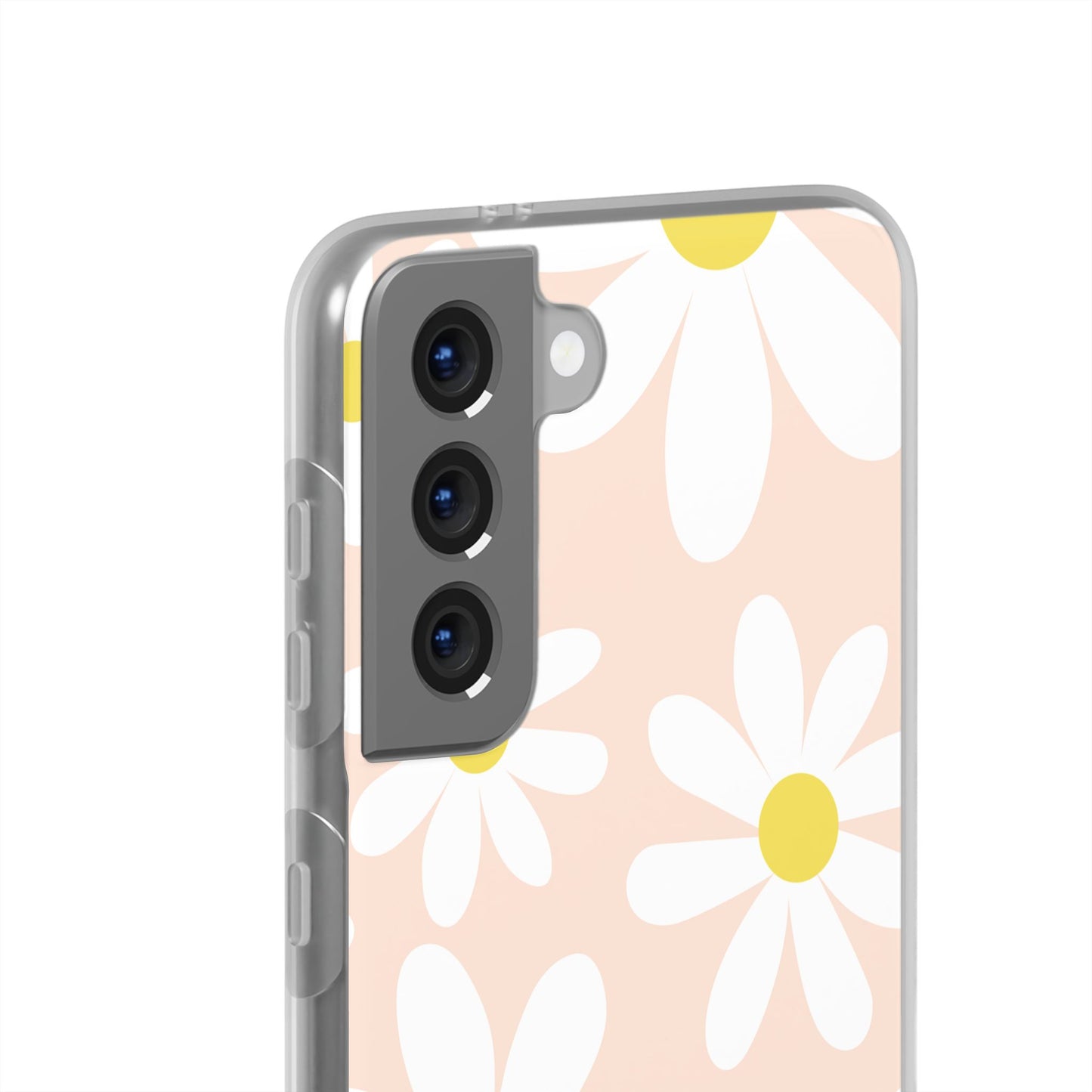 Phone Cases - Blush Daisy Pattern Flexi Cases