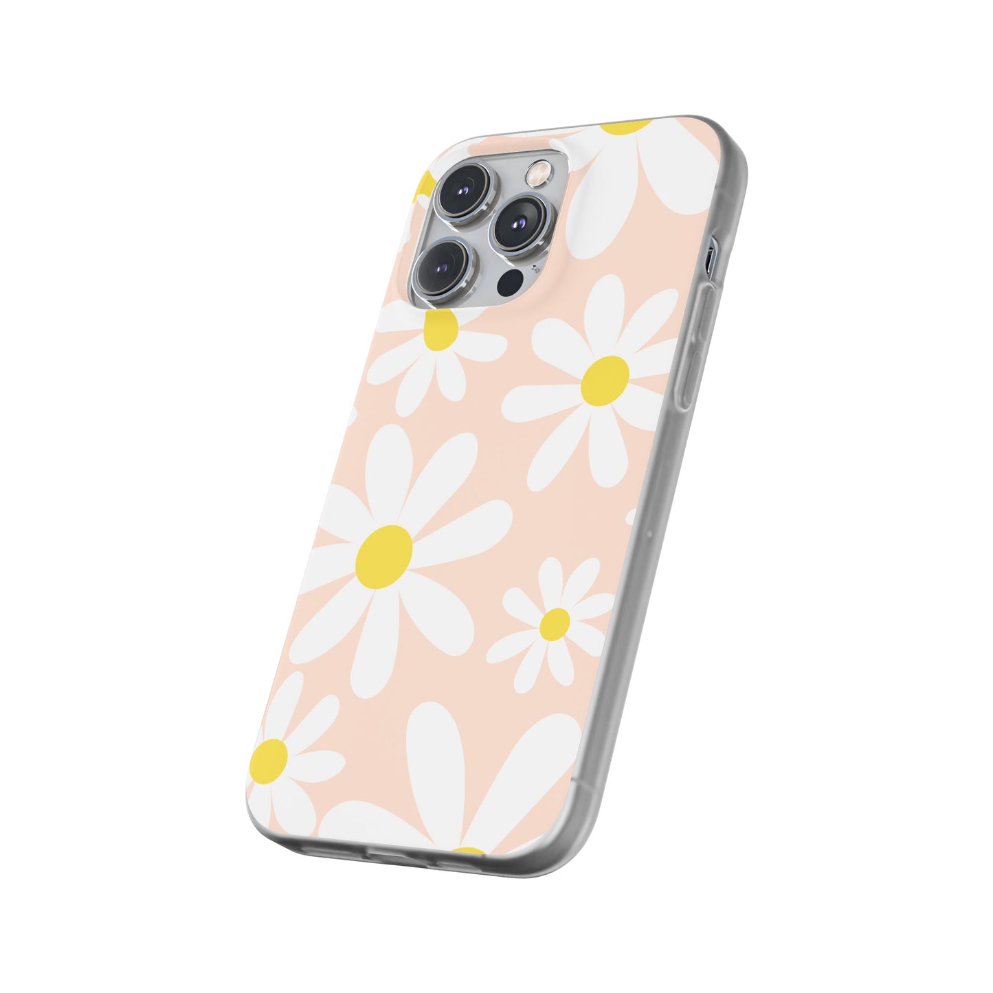Phone Cases - Blush Daisy Pattern Flexi Cases