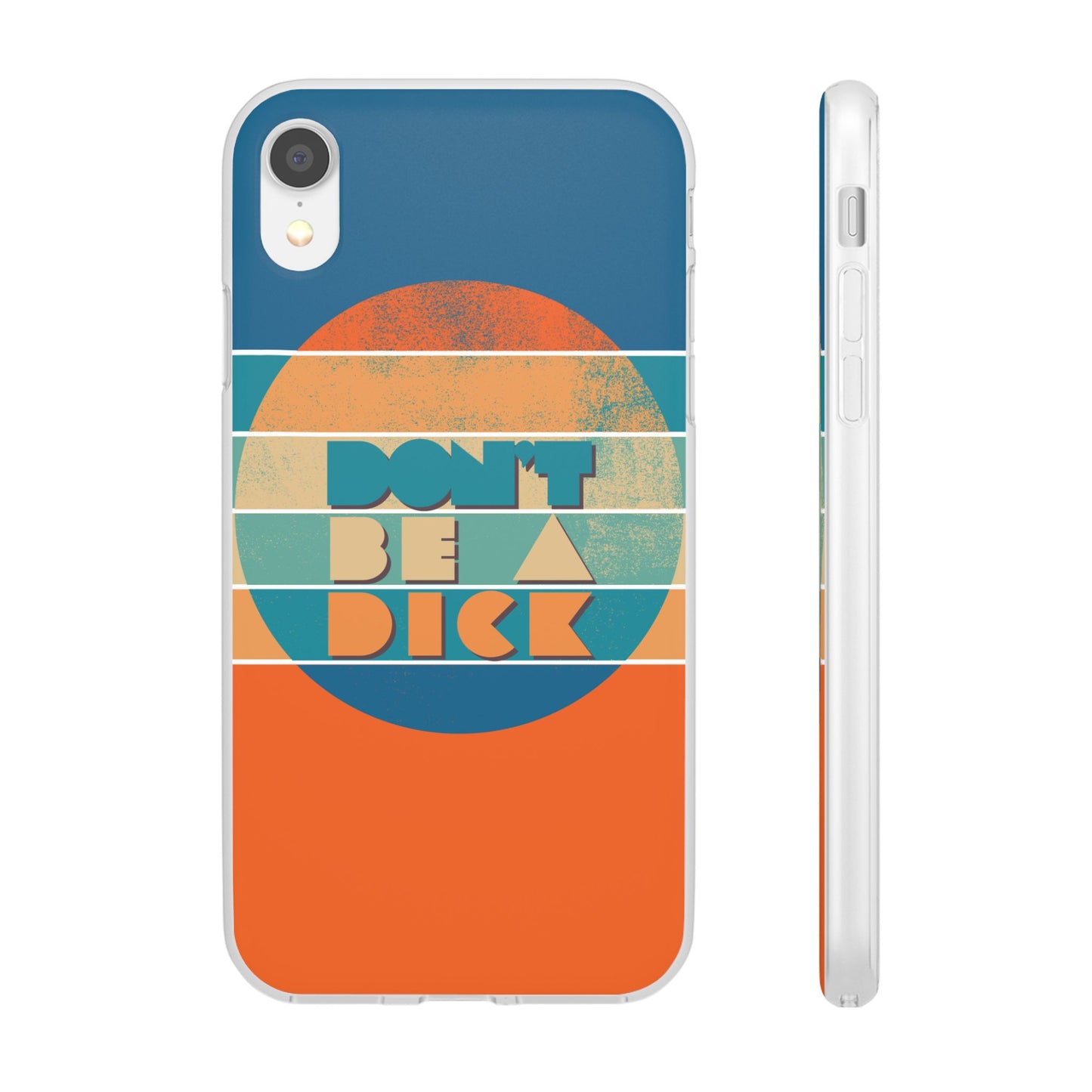 Phone Case - 'Don't Be a Dick' Retro 70s style