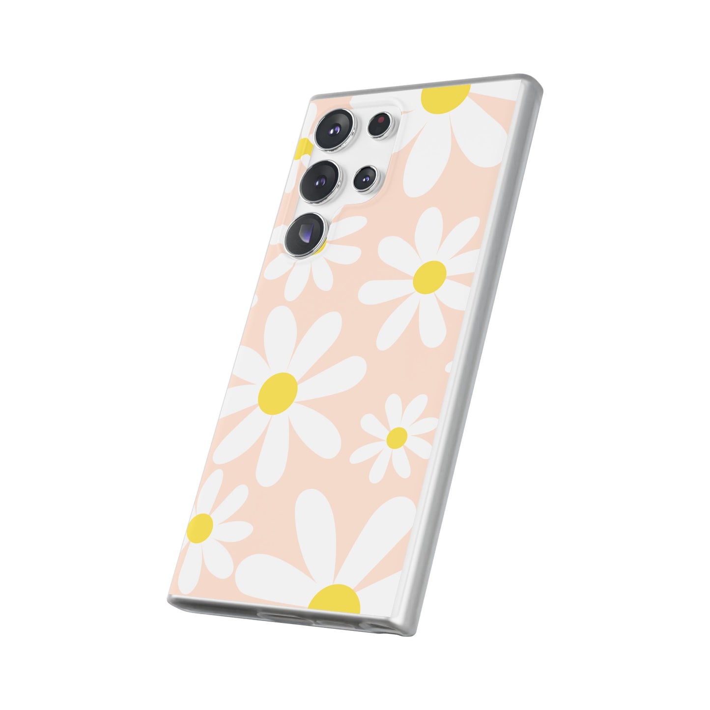 Phone Cases - Blush Daisy Pattern Flexi Cases
