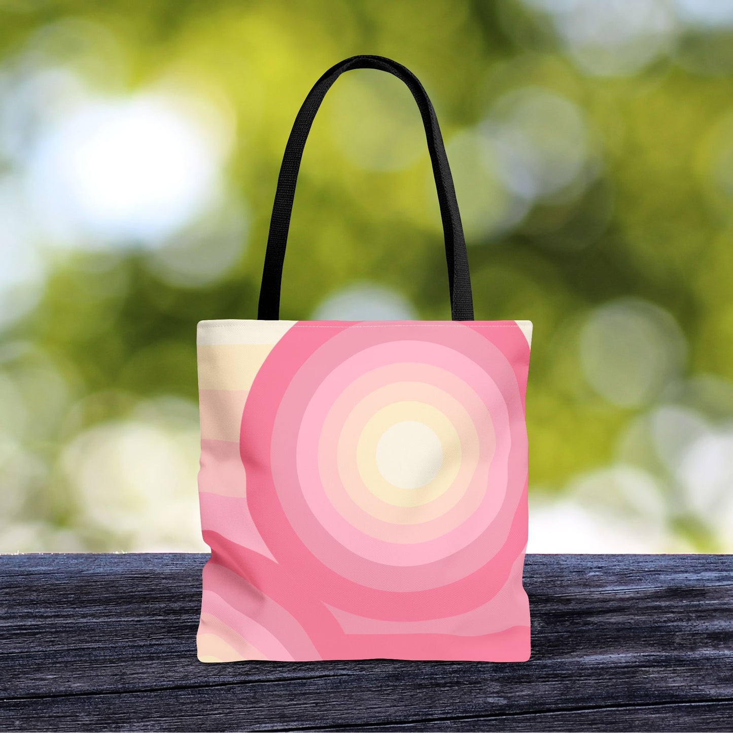 Geo Art Tote Bag – 3 sizes | Bold lines. Vivid color. Retro with a modern twist.