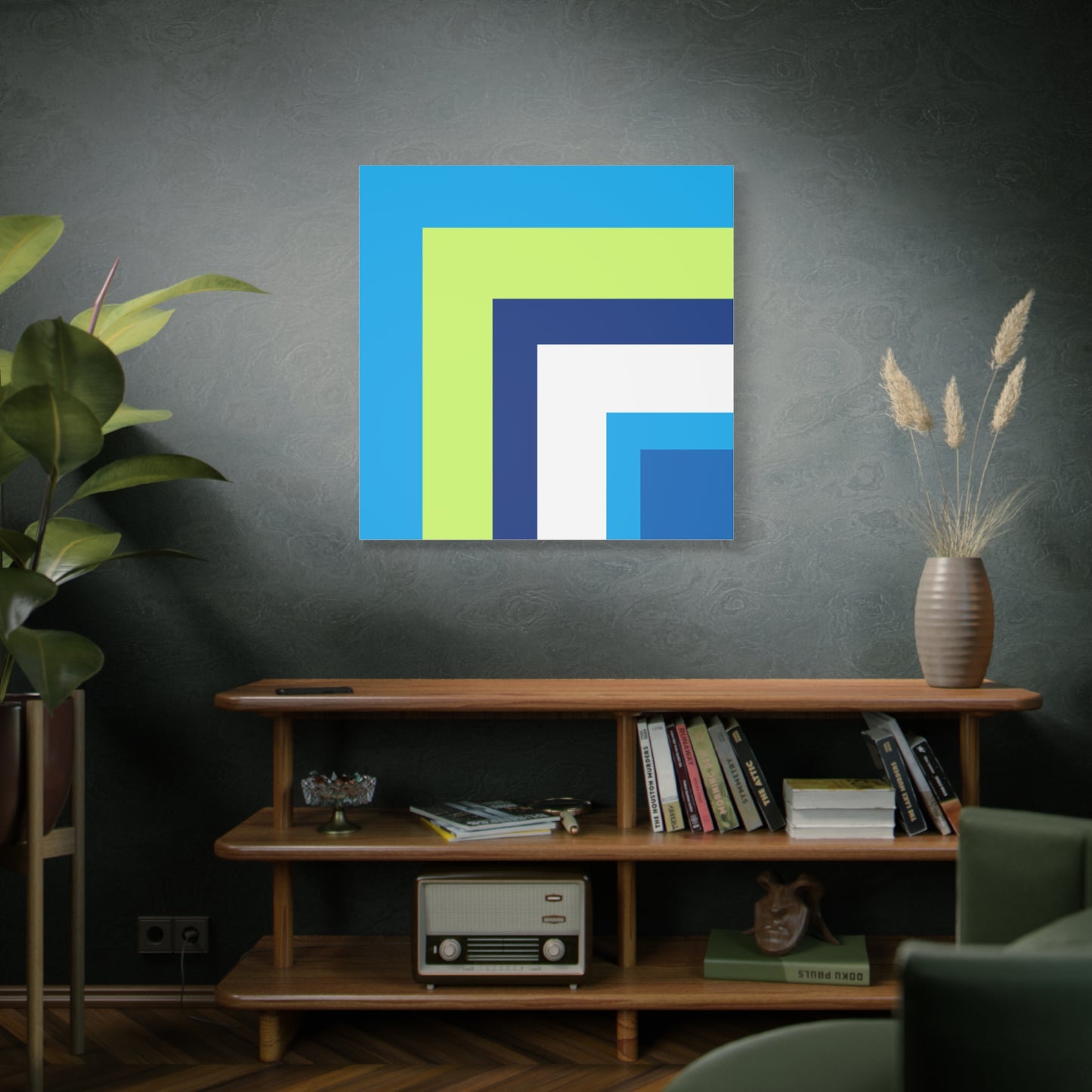 Modern Geometric Canvas Art | Bold Colors, Clean Lines, Creative Energy