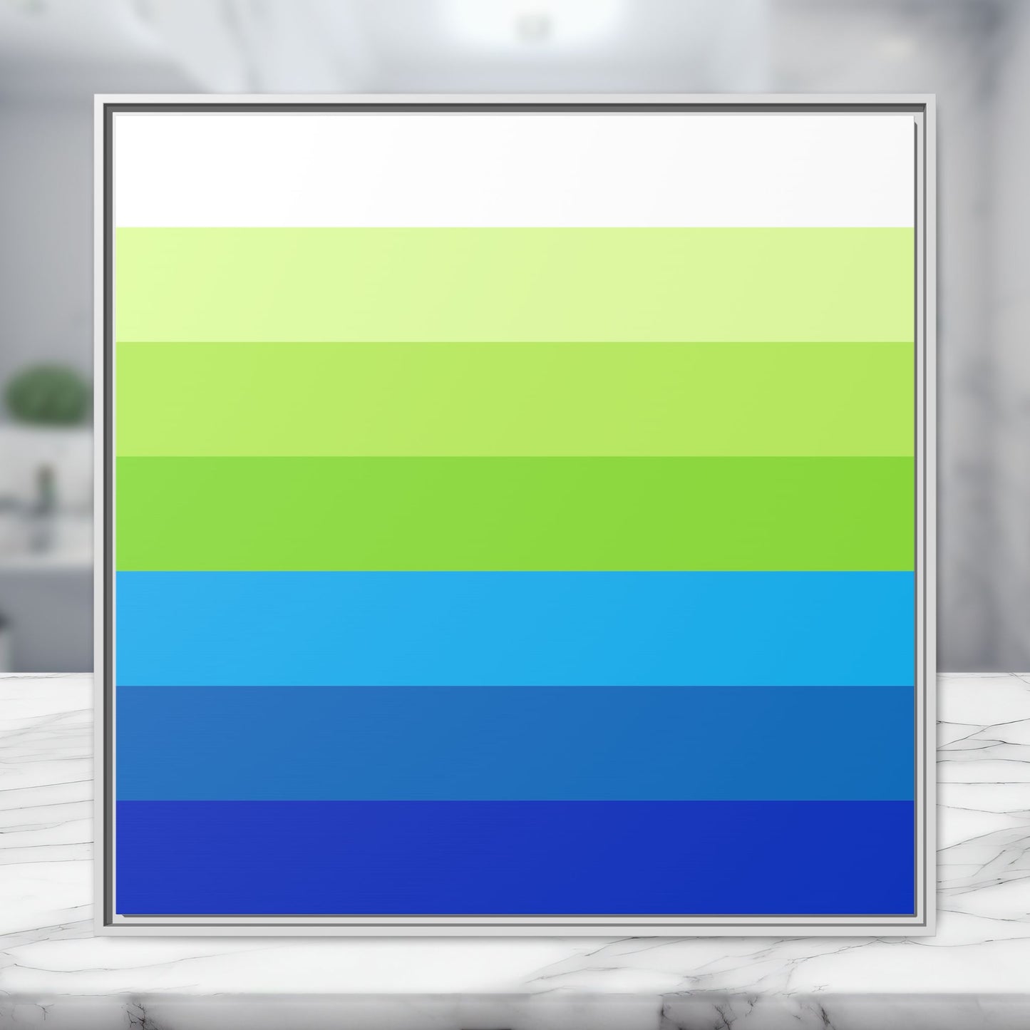 Modern Framed Geometric Canvas Art | Bold Color Meets Clean Framing