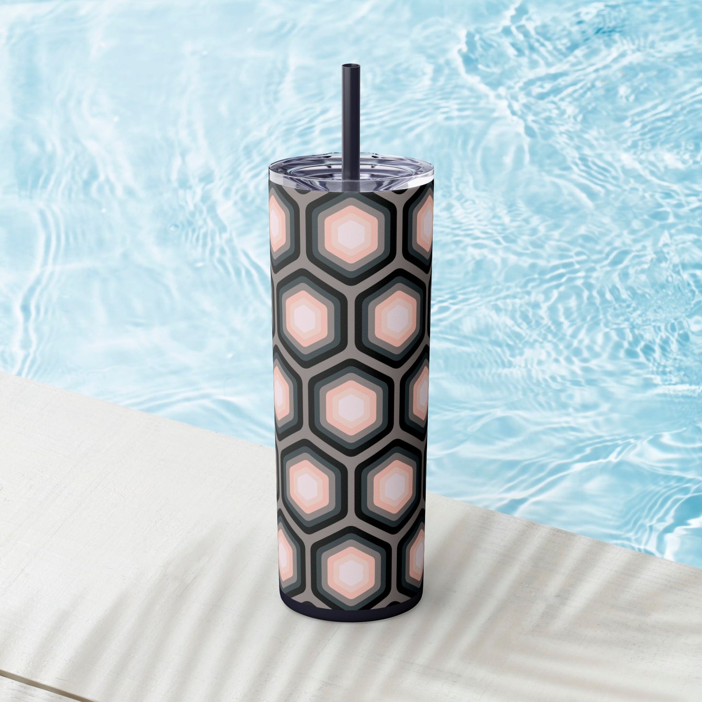 Vibrant. Versatile. Totally Sippable. – 20 oz Skinny Travel Tumbler with Straw