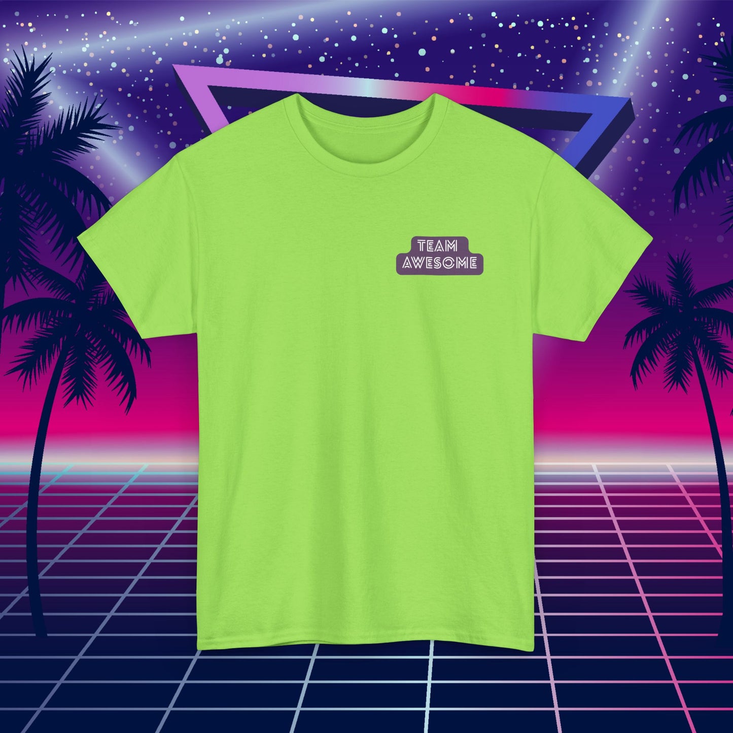 Let’s Get Physical – Join Team Awesome Retro 80s Tee - Unisex Cotton T-Shirt