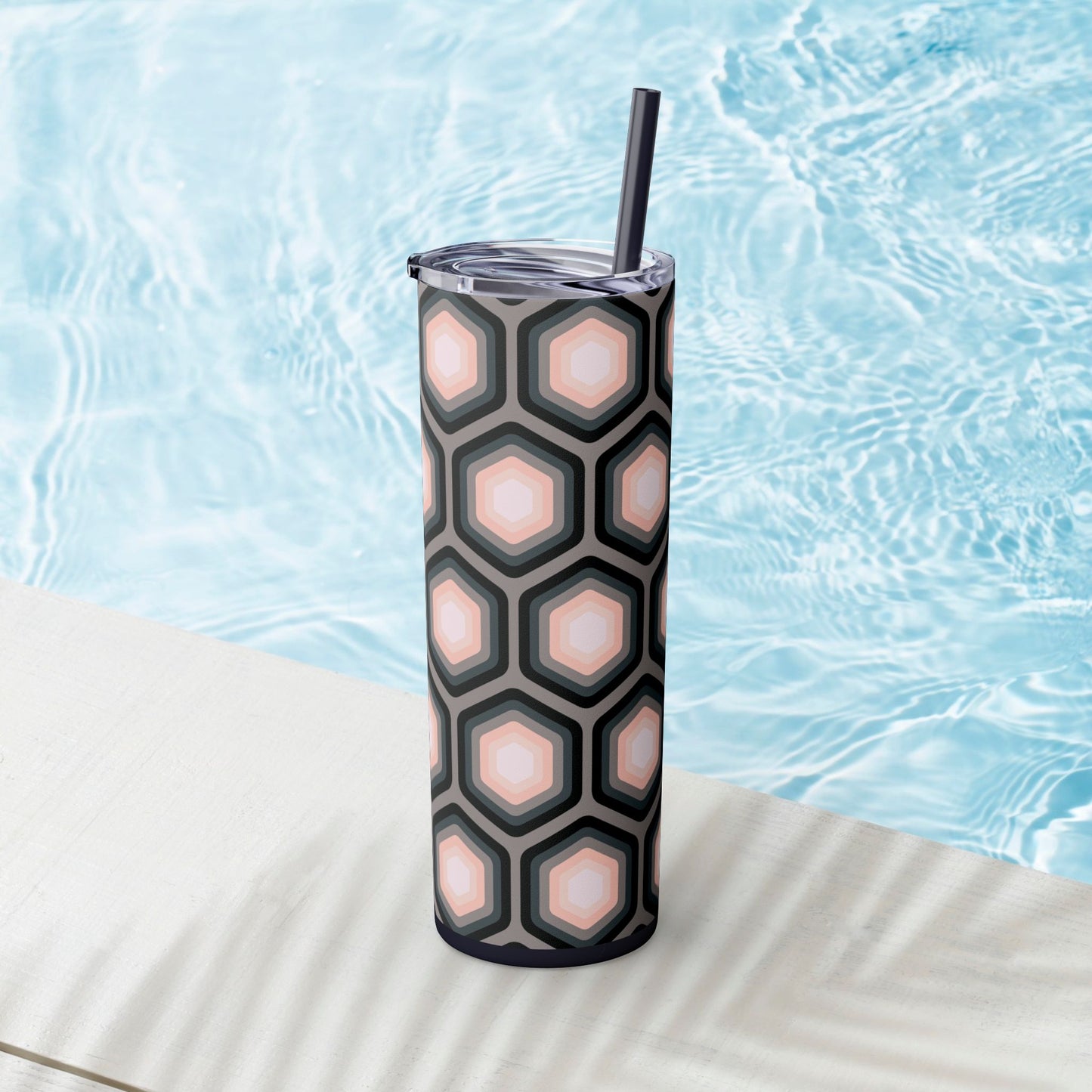 Vibrant. Versatile. Totally Sippable. – 20 oz Skinny Travel Tumbler with Straw