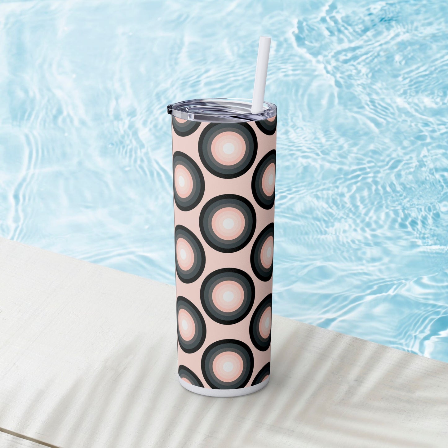 Vibrant. Versatile. Totally Sippable. – 20 oz Skinny Travel Tumbler with Straw