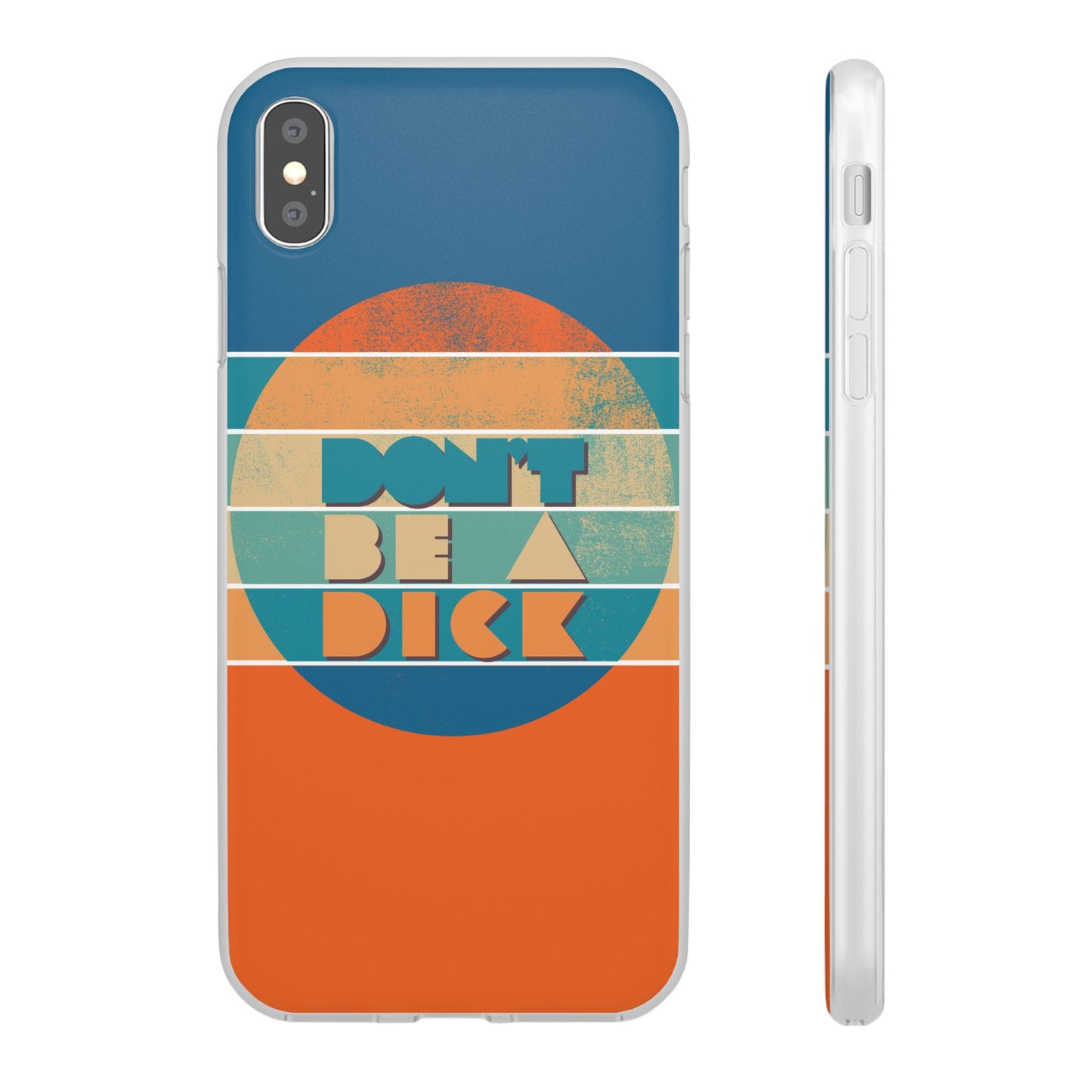 Phone Case - 'Don't Be a Dick' Retro 70s style
