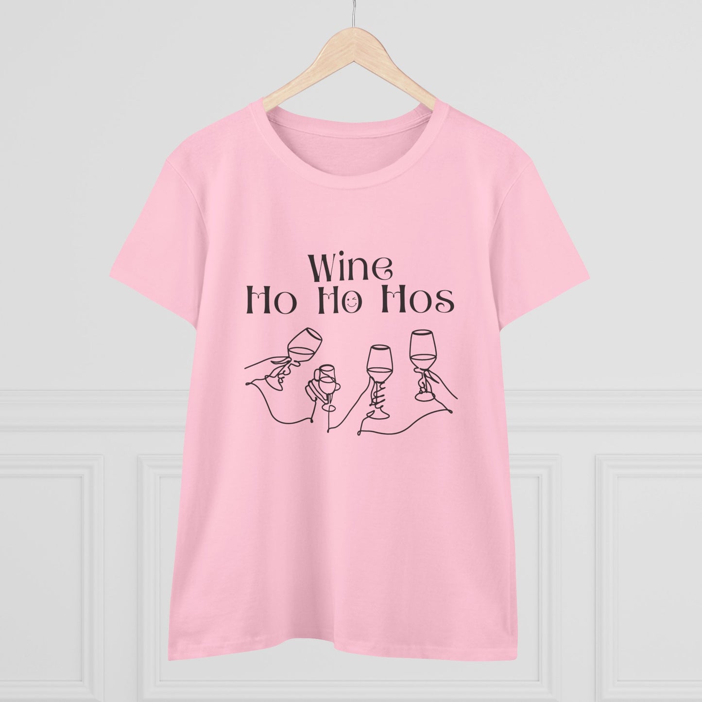 Funny Wine T-Shirt for Women | Wine Ho Ho Hos Tee
