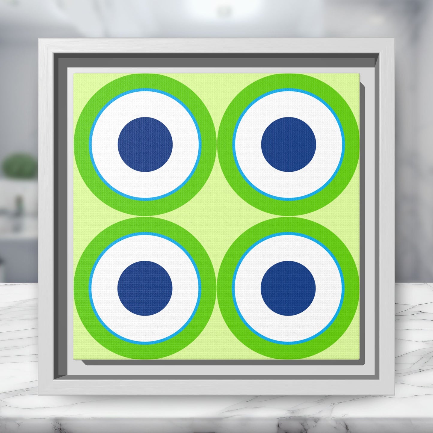Copy of Modern Framed Geometric Canvas Art | Bold Color Meets Clean Framing