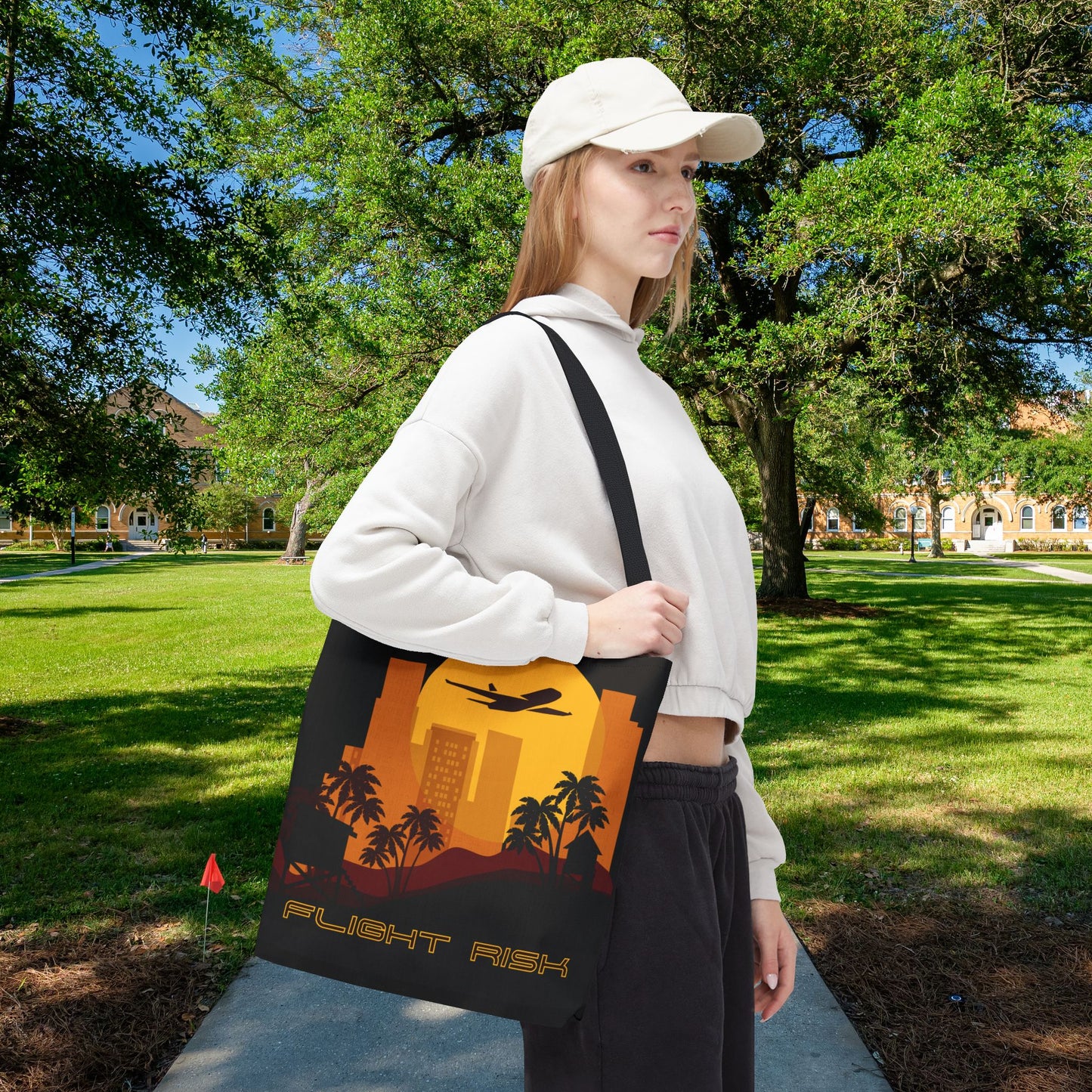 Flight Risk Tote Bag – 3 sizes | A little mysterious & Wanderlust-fueled