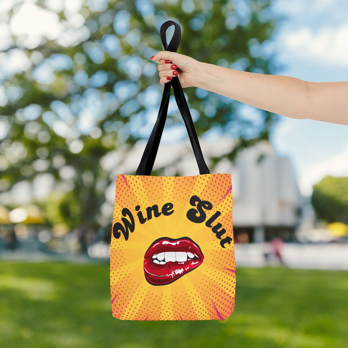 Wine Slut Tote Bag – 3 sizes | Pop Art Sass for the Bold & Thirsty