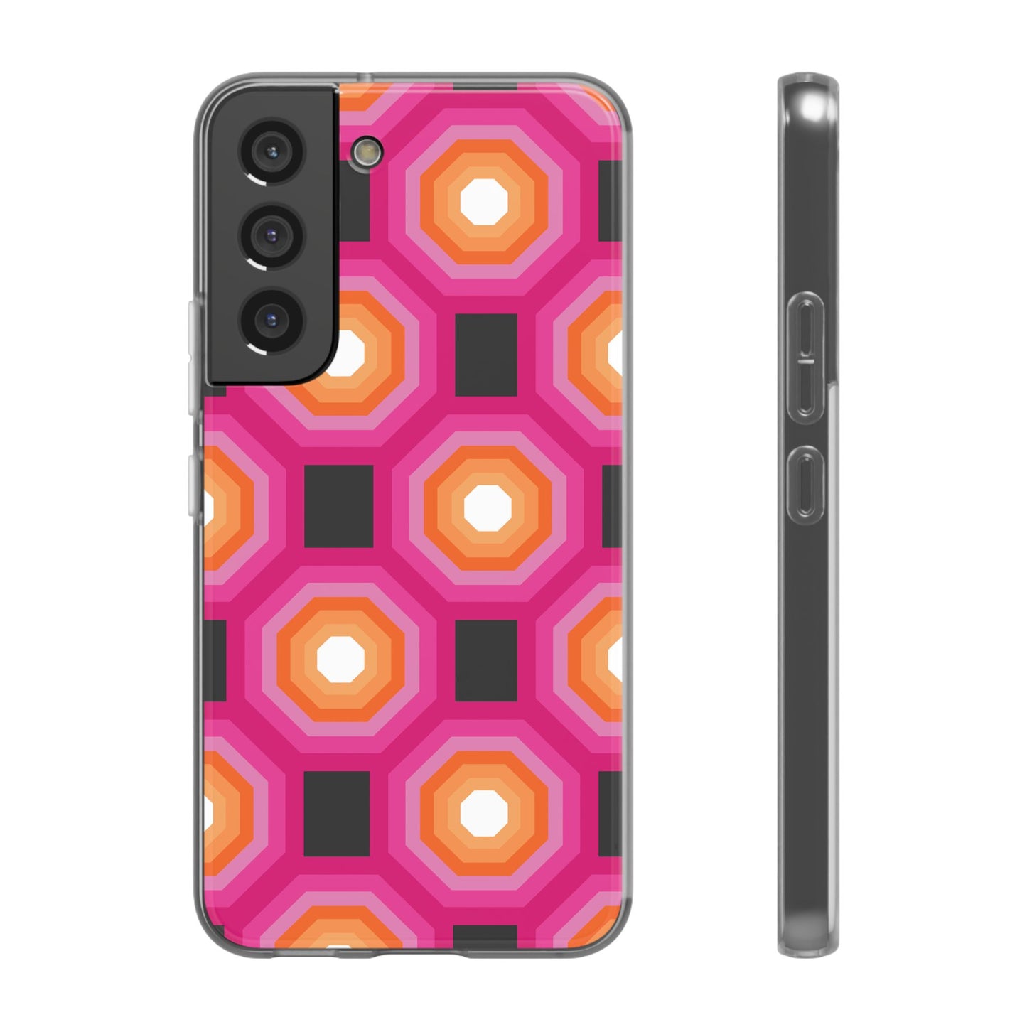 Stylish Geometric Phone Case, Flexible Phone Cover, Unique Modern Design, Perfect Gift, Trendy Accessory, Eco-Friendly Case