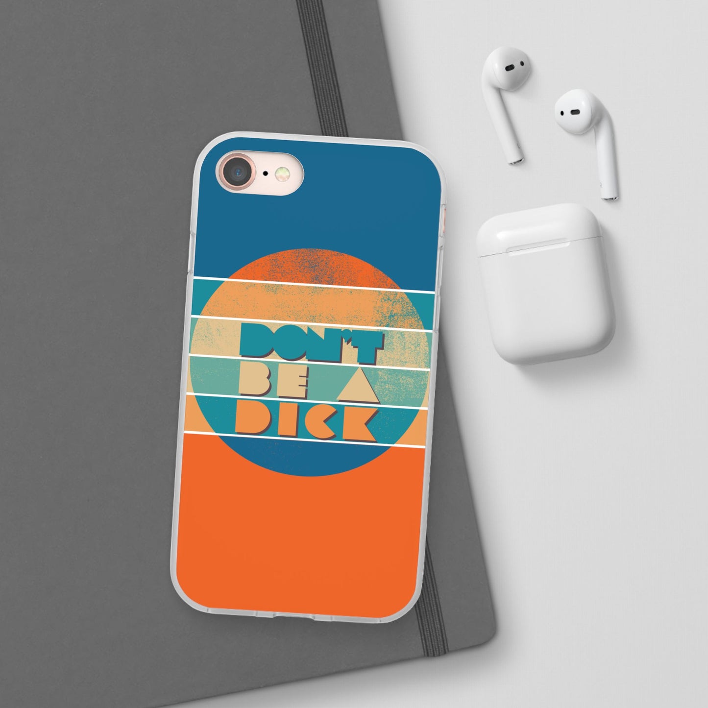 Phone Case - 'Don't Be a Dick' Retro 70s style