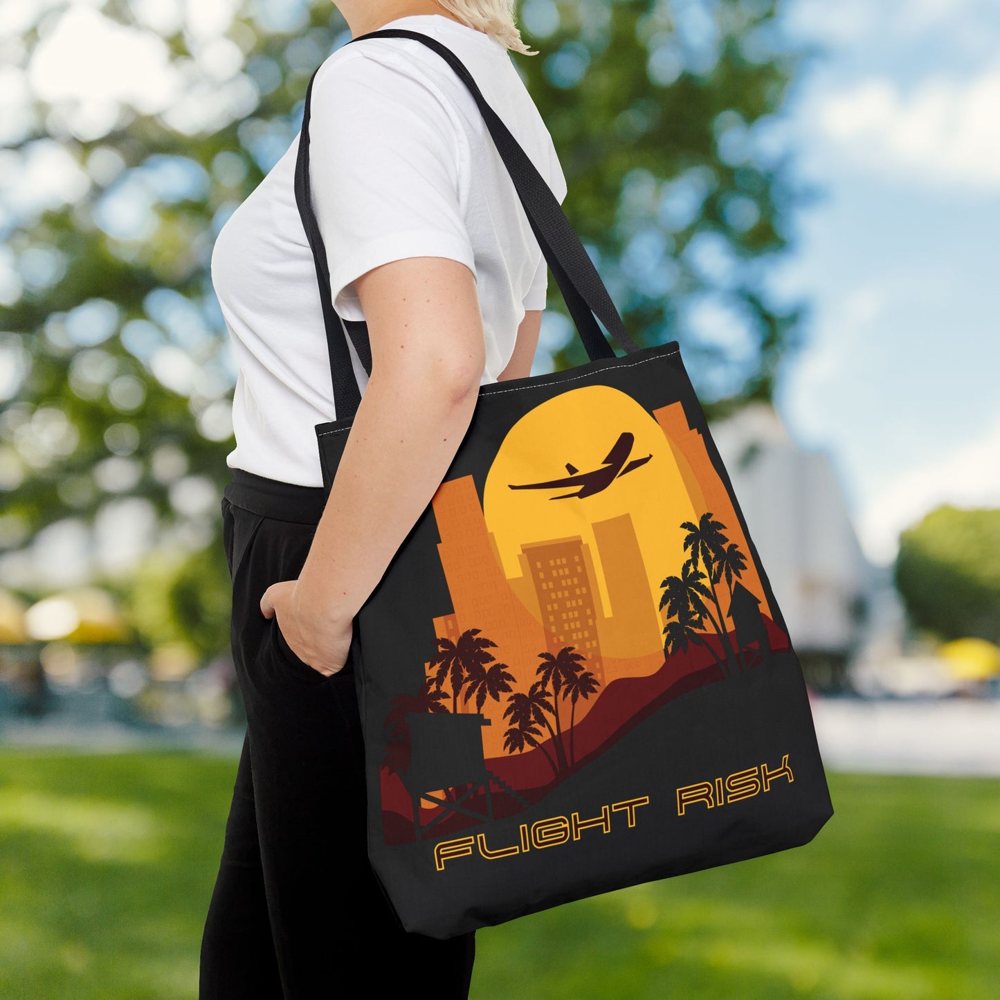 Flight Risk Tote Bag – 3 sizes | A little mysterious & Wanderlust-fueled