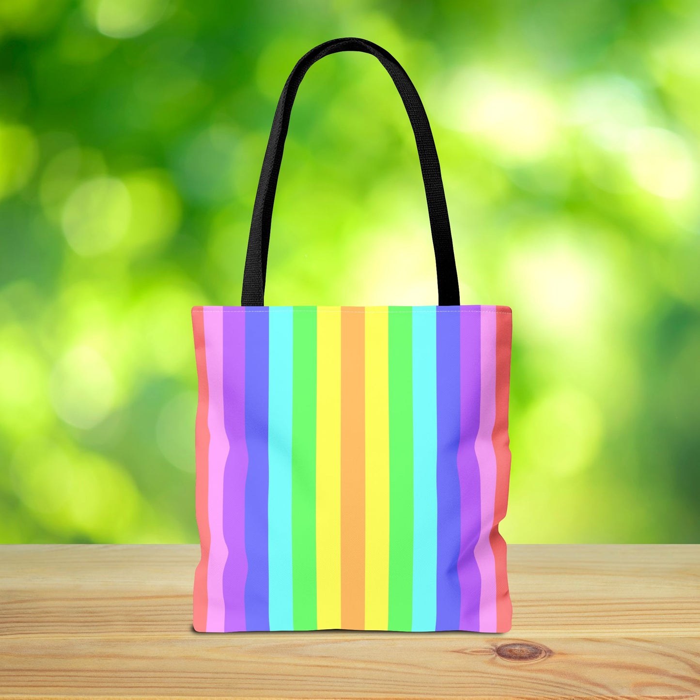 Pastel Stripe LOVE Tote Bag | Sweet, Bold & Made in 3 Sizes
