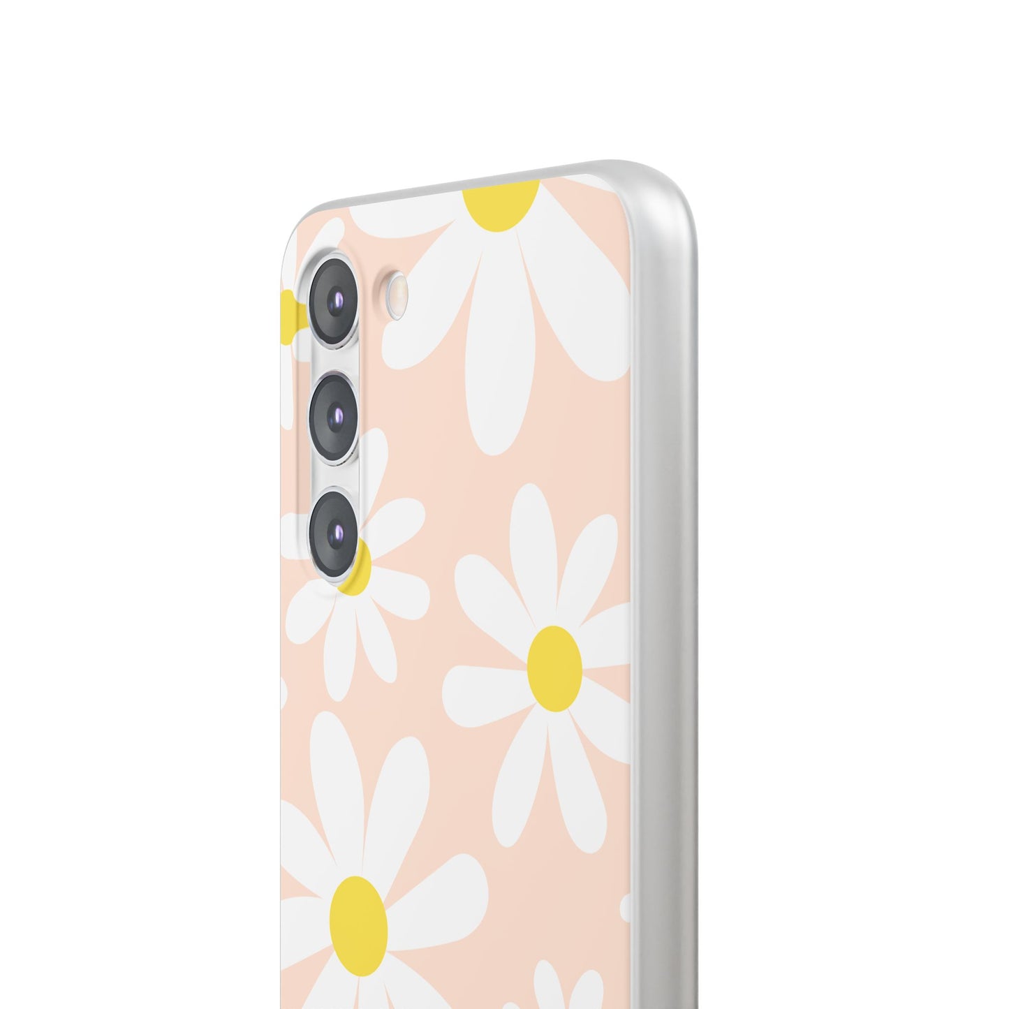 Phone Cases - Blush Daisy Pattern Flexi Cases