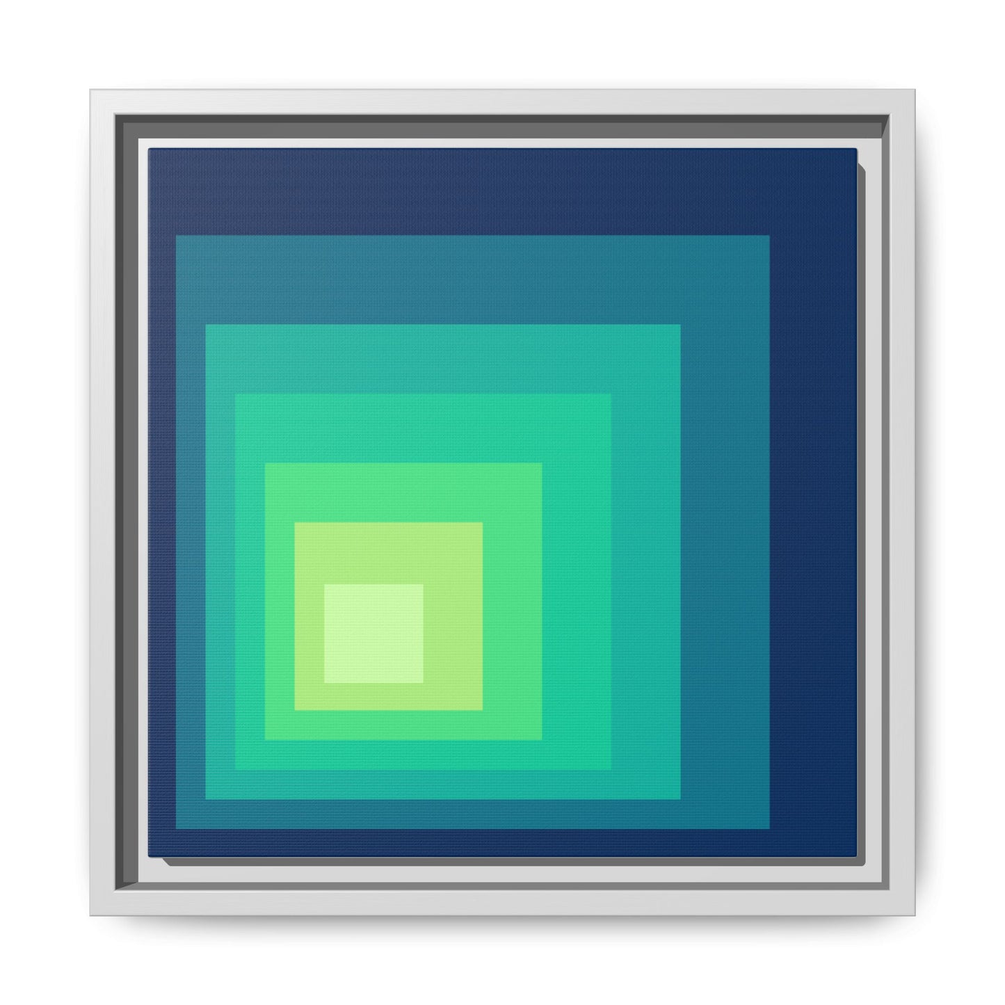 Modern Framed Geometric Canvas Art | Bold Color Meets Clean Framing