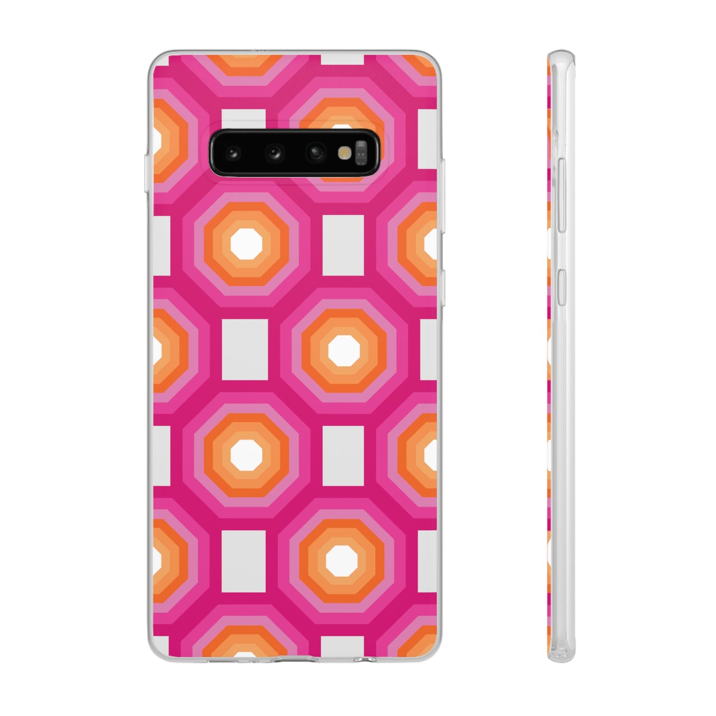 Stylish Geometric Phone Case, Flexible Phone Cover, Unique Modern Design, Perfect Gift, Trendy Accessory, Eco-Friendly Case