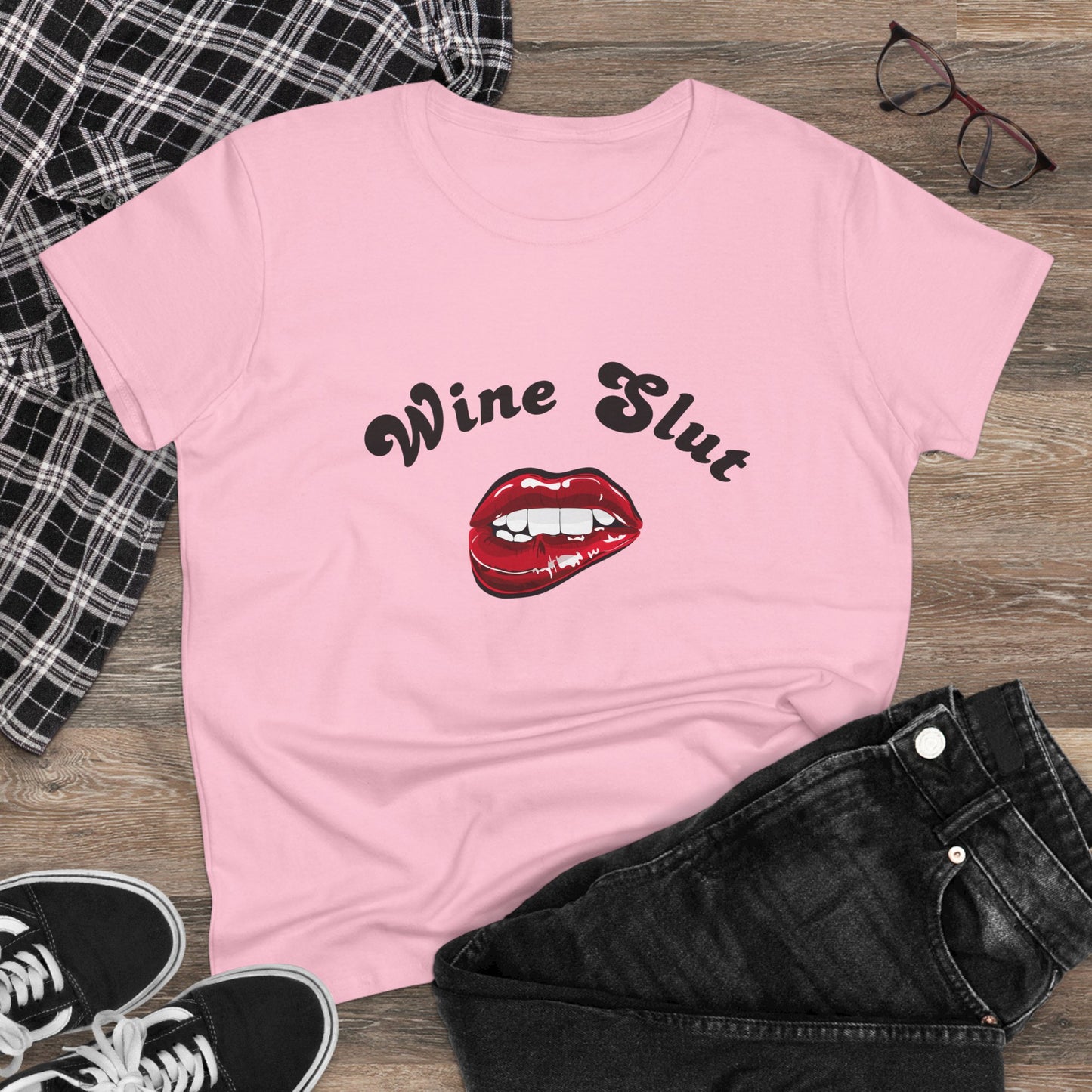 Wine Slut – Funny Women’s T-Shirt Wine Lover's Gift, Sarcastic Graphic Tee
