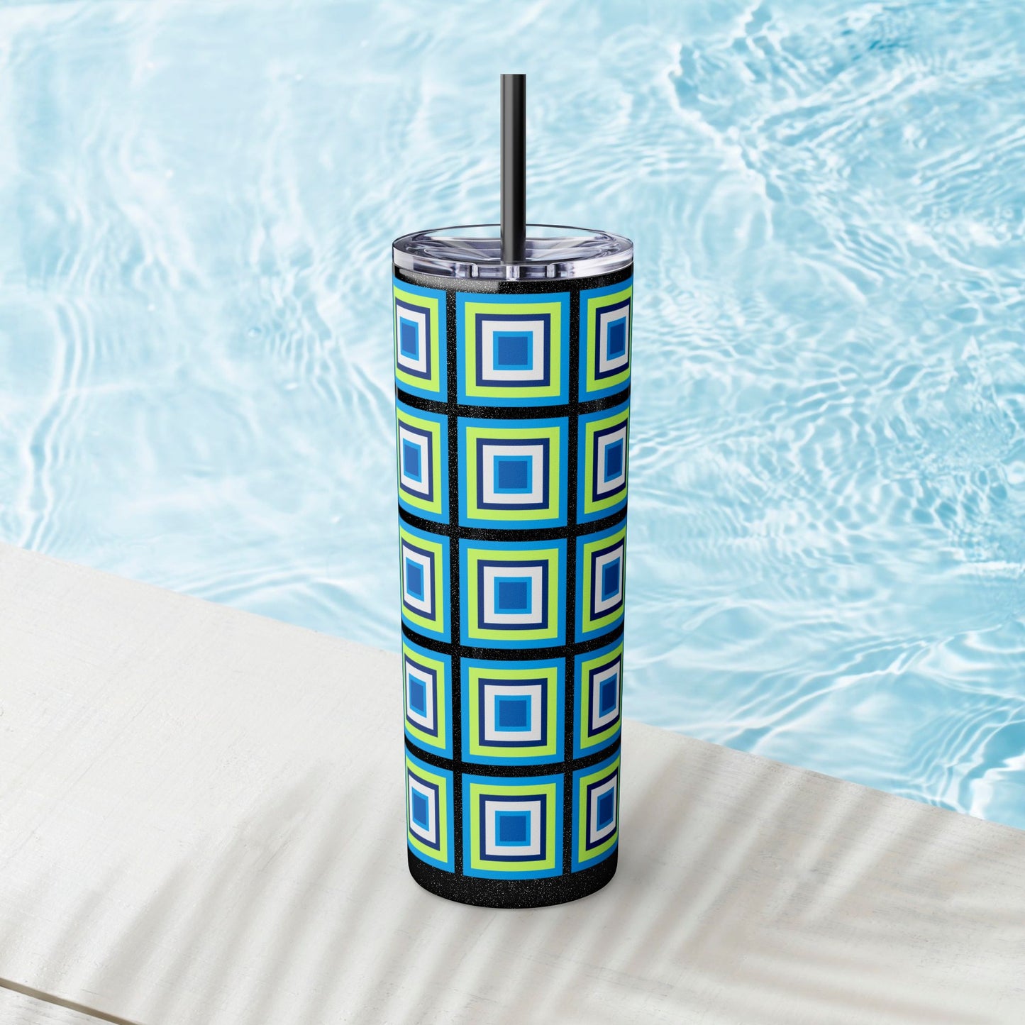 Vibrant. Versatile. Totally Sippable. – 20 oz Skinny Travel Tumbler with Straw