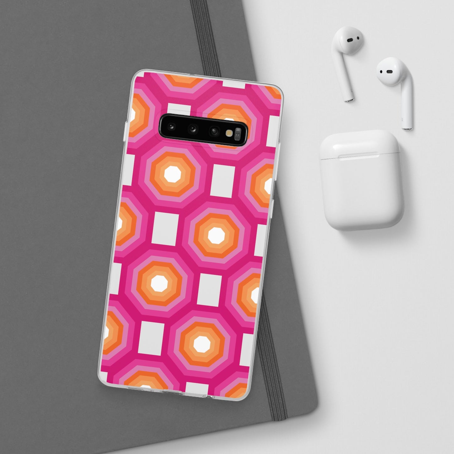 Stylish Geometric Phone Case, Flexible Phone Cover, Unique Modern Design, Perfect Gift, Trendy Accessory, Eco-Friendly Case