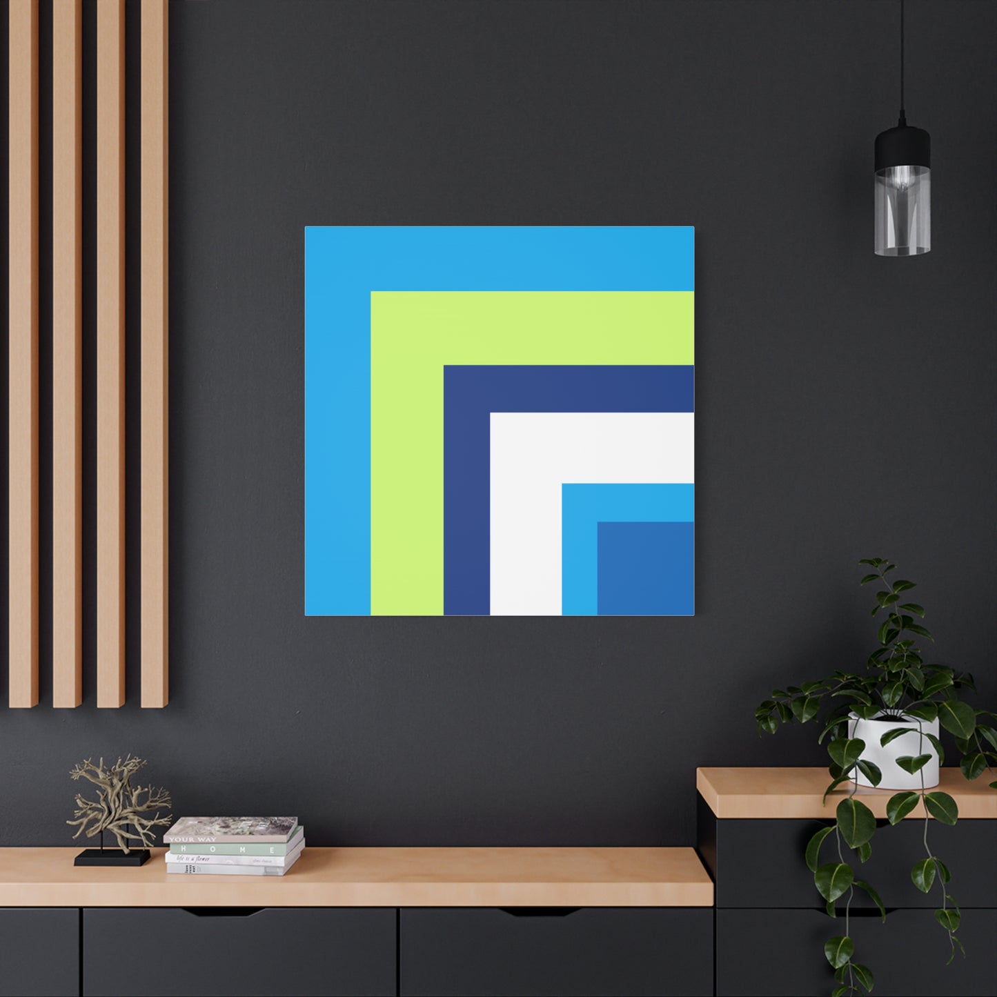 Modern Geometric Canvas Art | Bold Colors, Clean Lines, Creative Energy