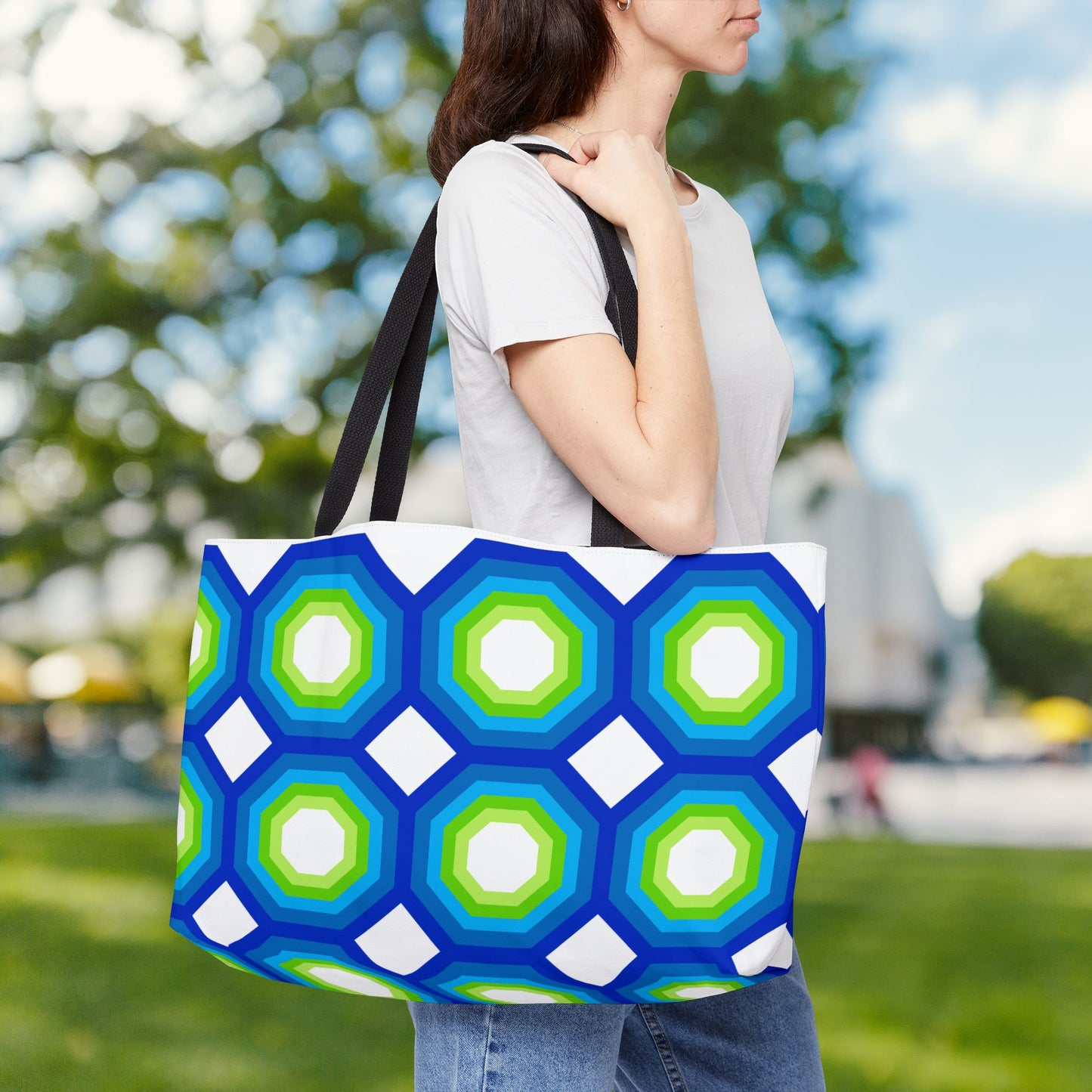 Geometric Art XIV — XL Tote Bag | Carry-All