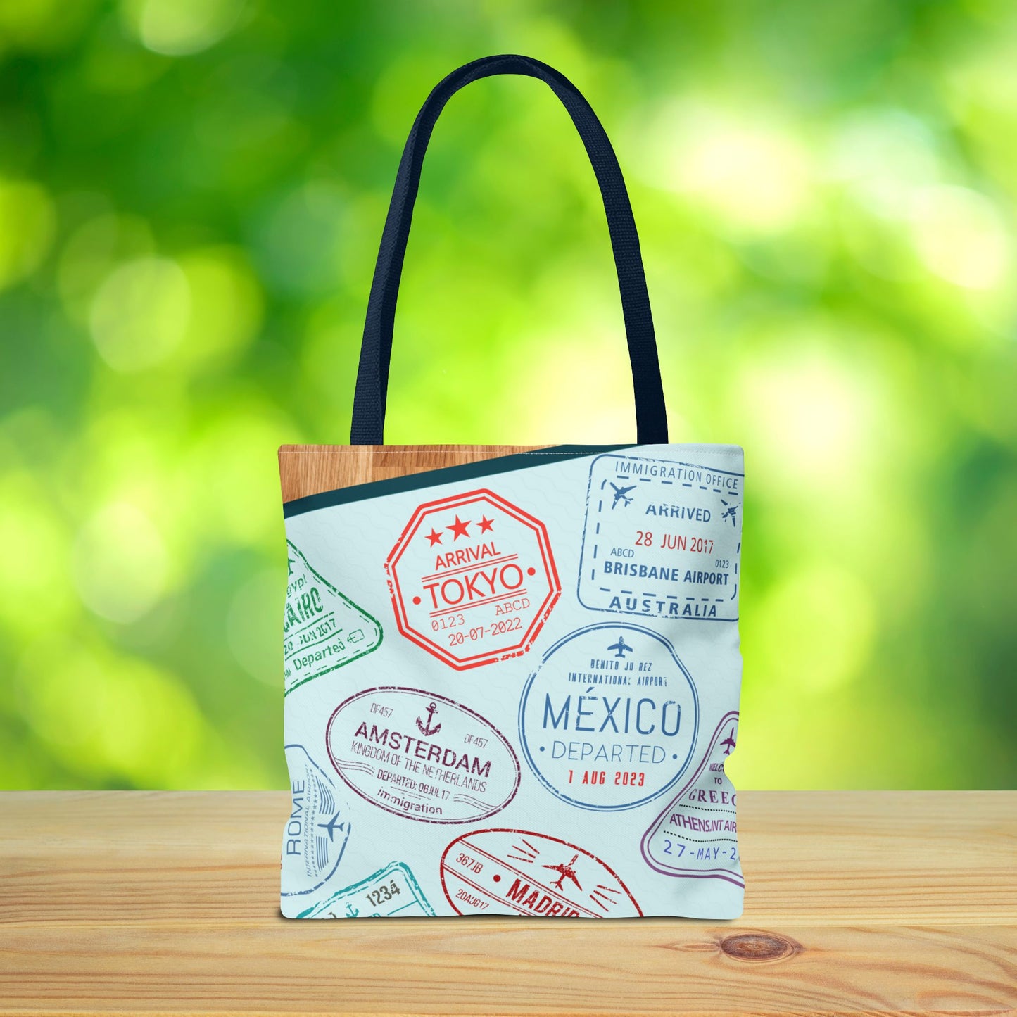 Ready, Set, Roam – Passport Stamp Tote Bag – 3 Sizes | Designed for Adventurers!