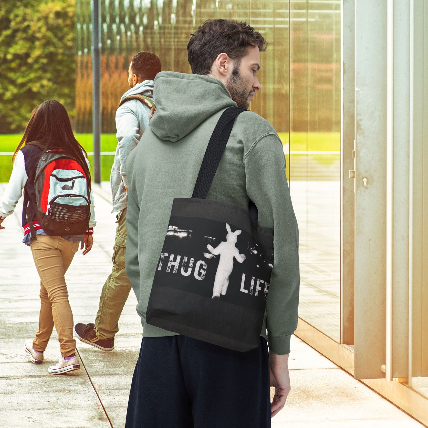 Thug Life Bunny Tote Bag – 3 Sizes | Bold, Fun & Functional
