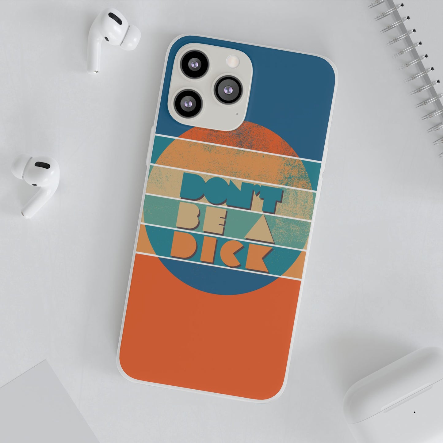 Phone Case - 'Don't Be a Dick' Retro 70s style