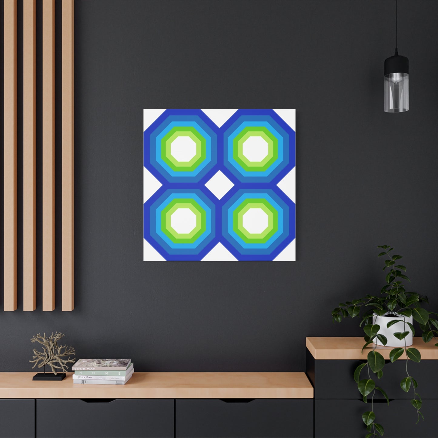 Modern Geometric Canvas Art | Bold Colors, Clean Lines, Creative Energy