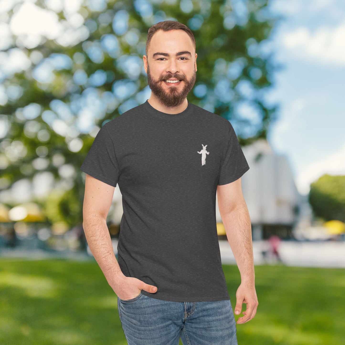 Funny Thug Life 2 Bunny Graphic Tee - Unisex Cotton T-Shirt, Bold Soft Design