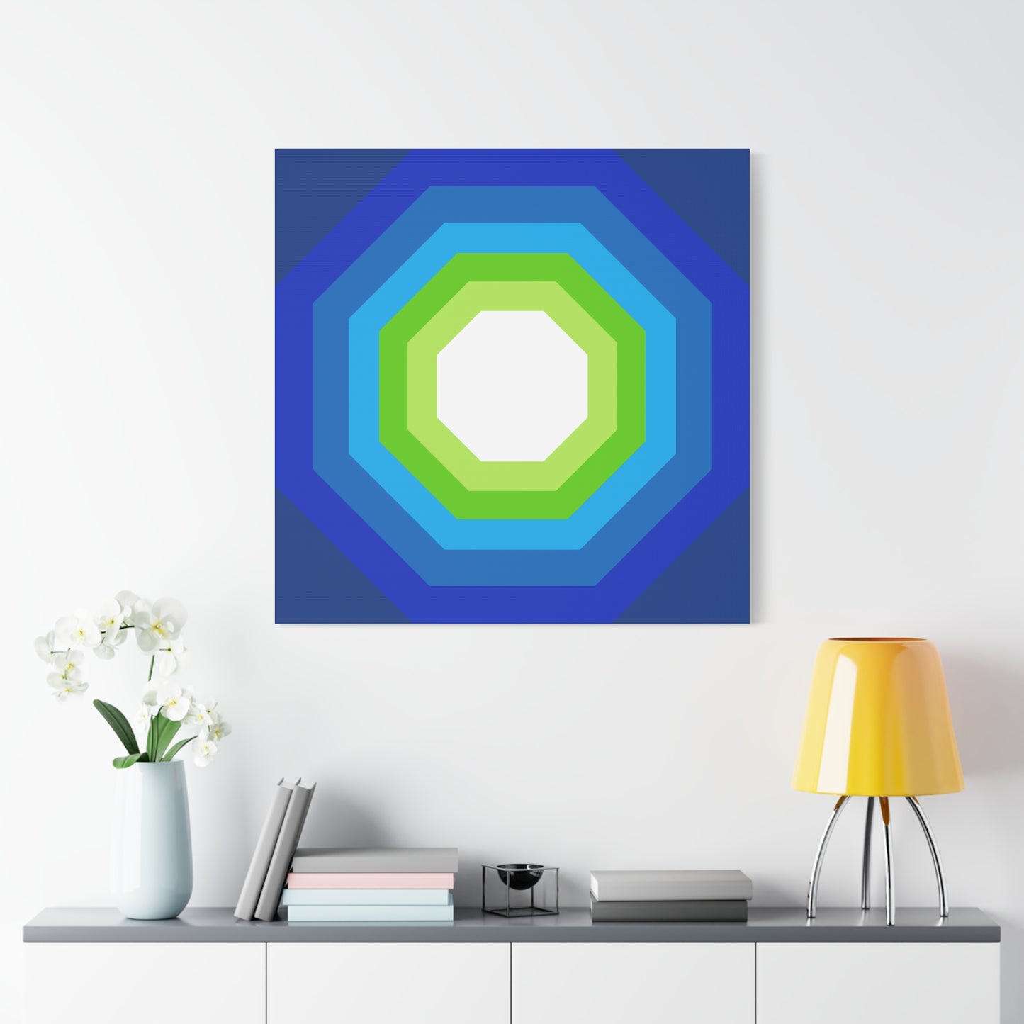 Modern Geometric Canvas Art | Bold Colors, Clean Lines, Creative Energy