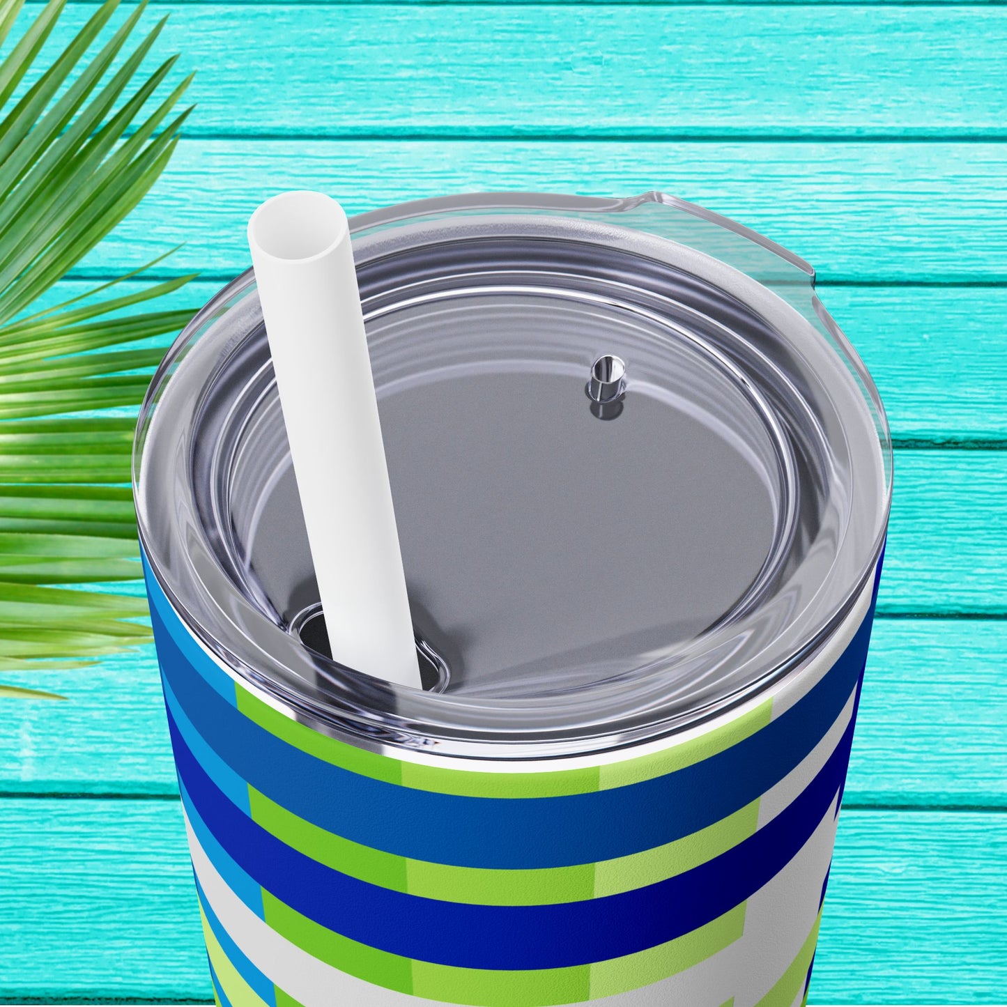 Vibrant. Versatile. Totally Sippable. – 20 oz Skinny Travel Tumbler with Straw