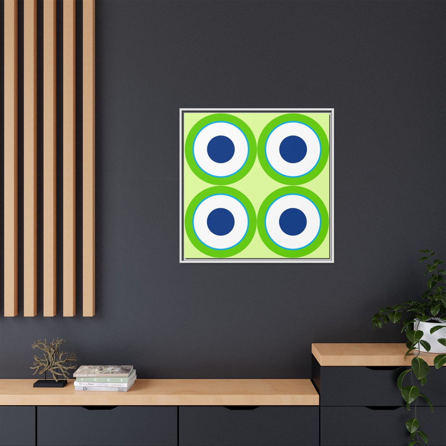 Copy of Modern Framed Geometric Canvas Art | Bold Color Meets Clean Framing