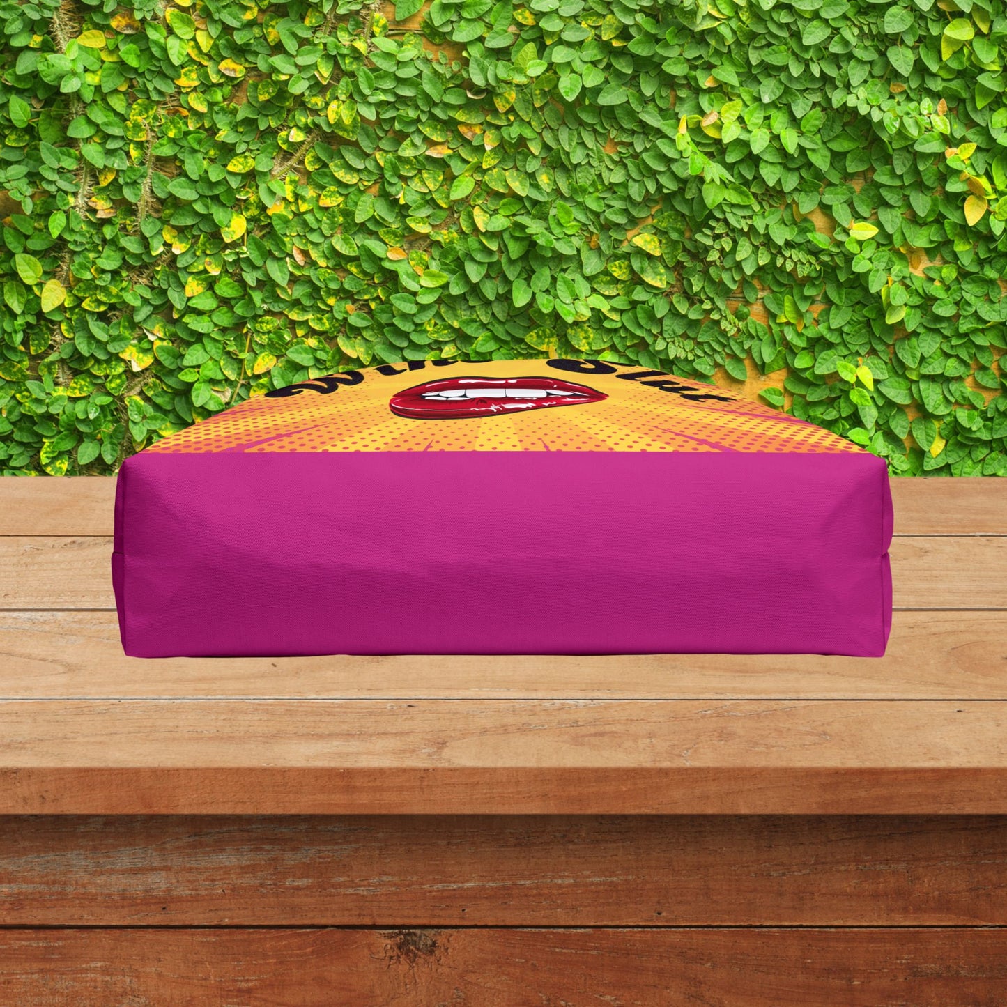 Wine Slut XL Tote Bag | Bold & Naughty | Oversized  Carry-All | Carry-All Weekender Beach Tote