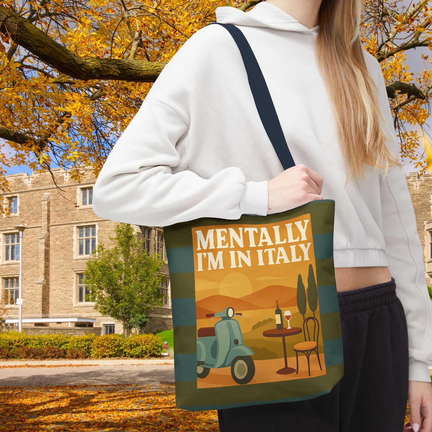 Mentally I’m in Italy Tote Bag– 3 sizes | Playful Wanderlust Companion