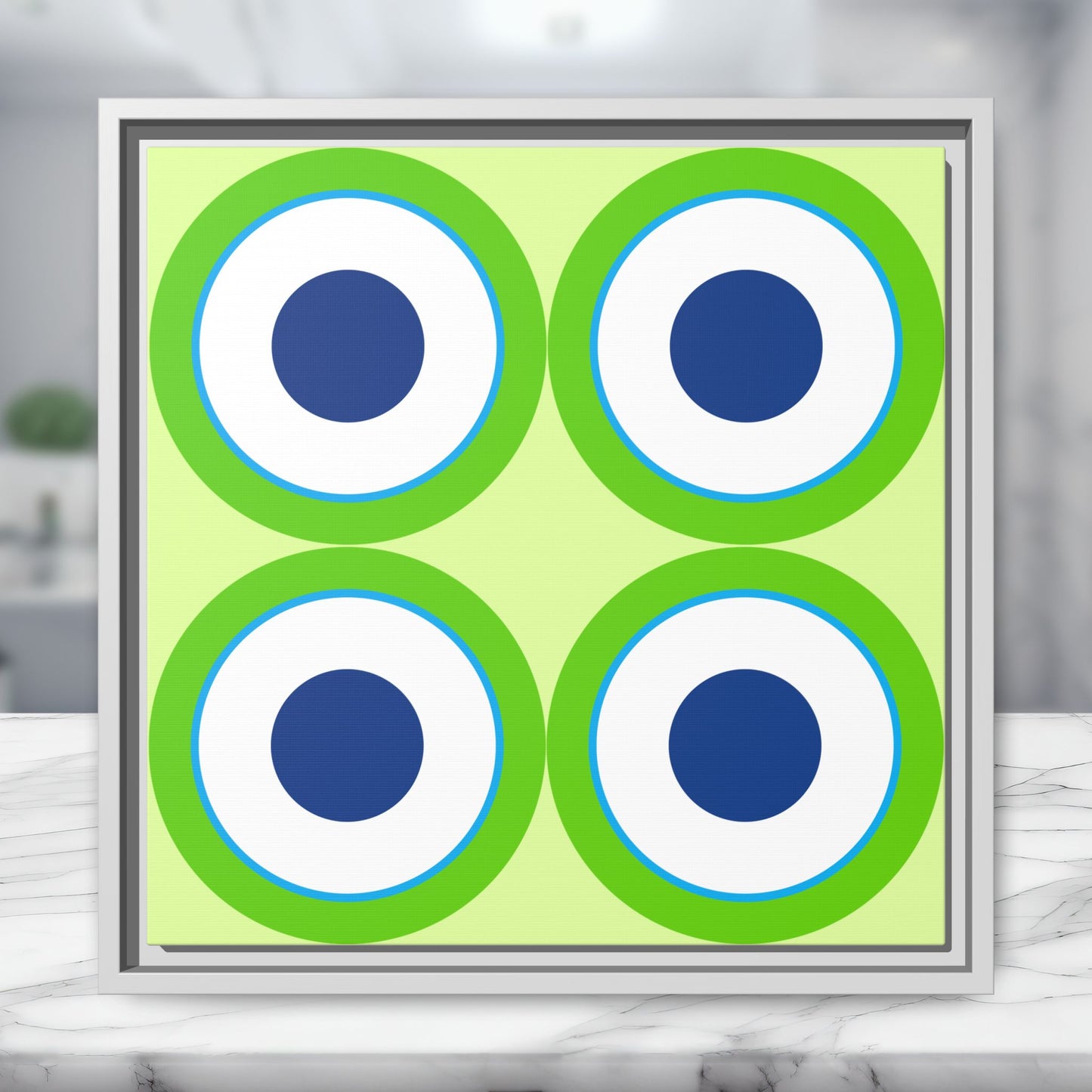 Copy of Modern Framed Geometric Canvas Art | Bold Color Meets Clean Framing